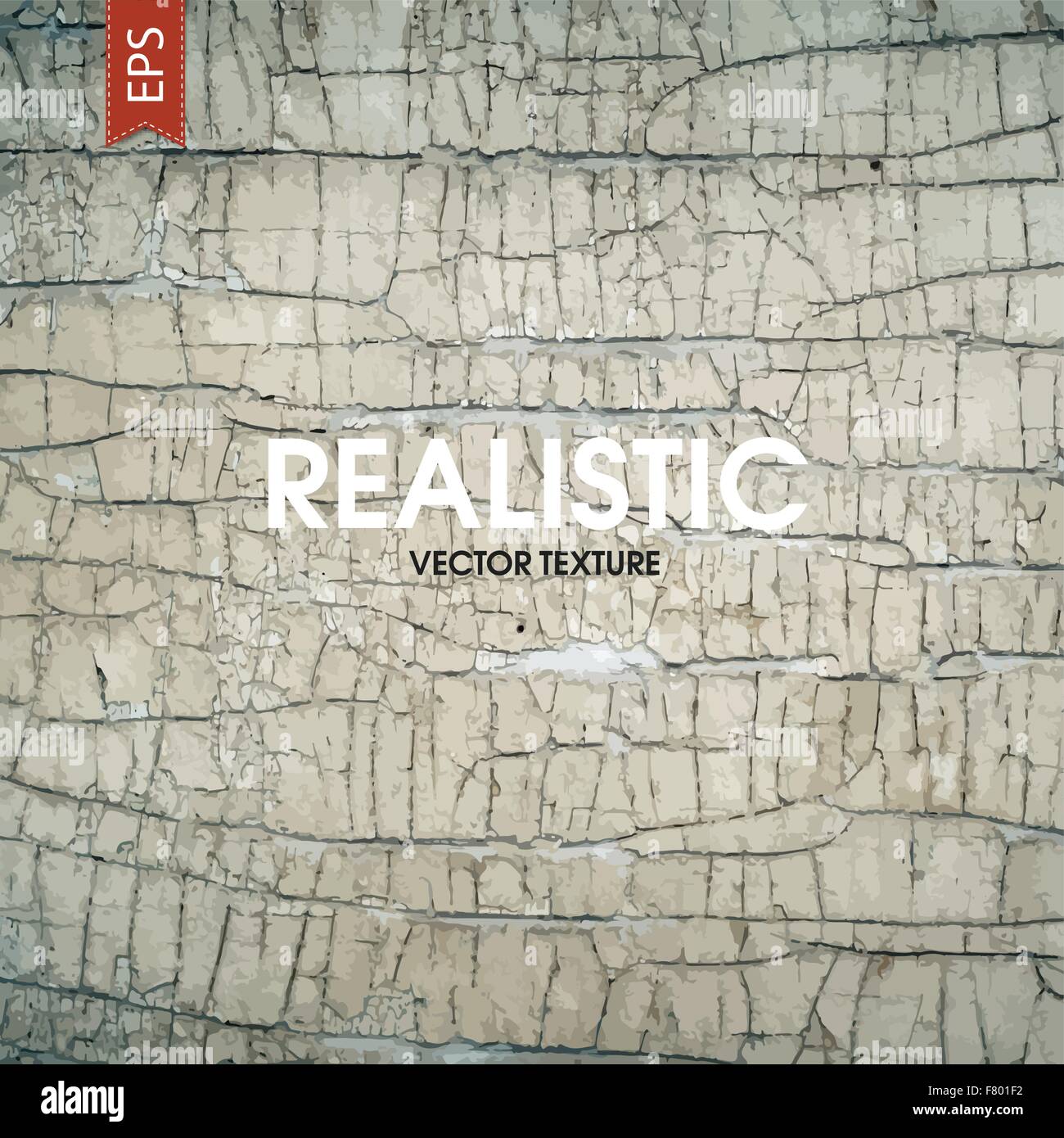 Vecchia vernice incrinato sulla parete in legno Illustrazione Vettoriale