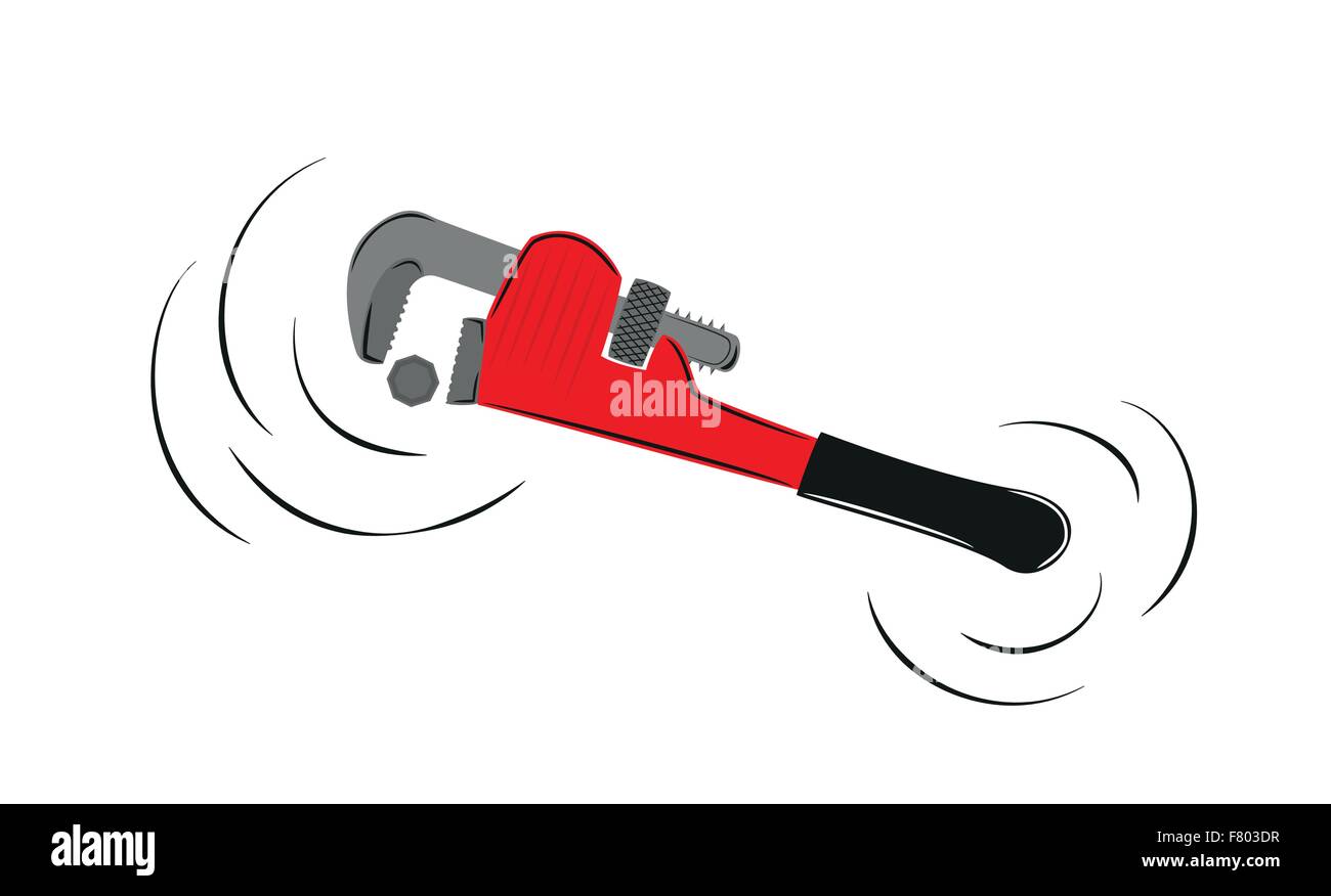 chiave a tubo Illustrazione Vettoriale