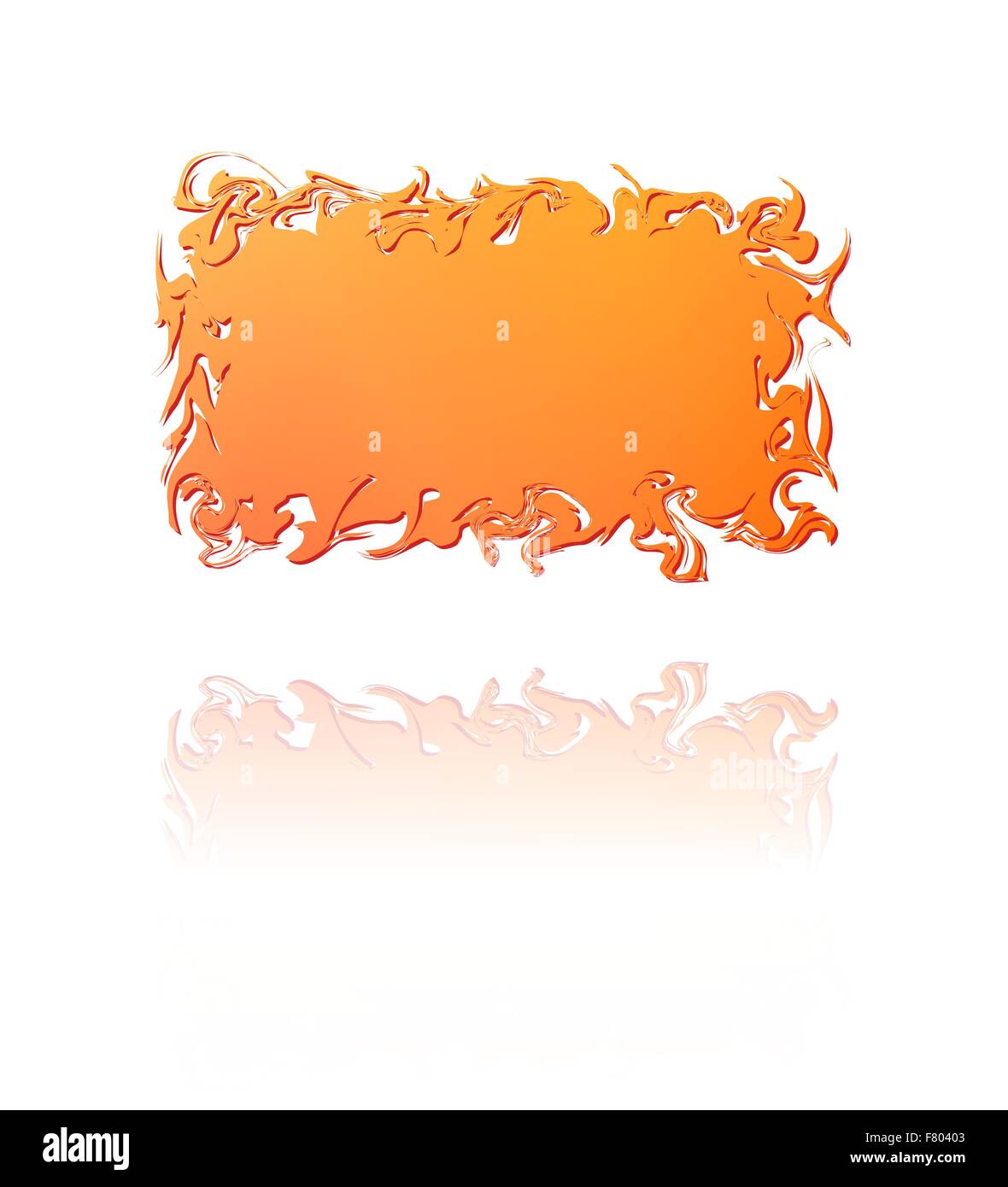 Gradiente di colore arancione etichetta ritorto Illustrazione Vettoriale