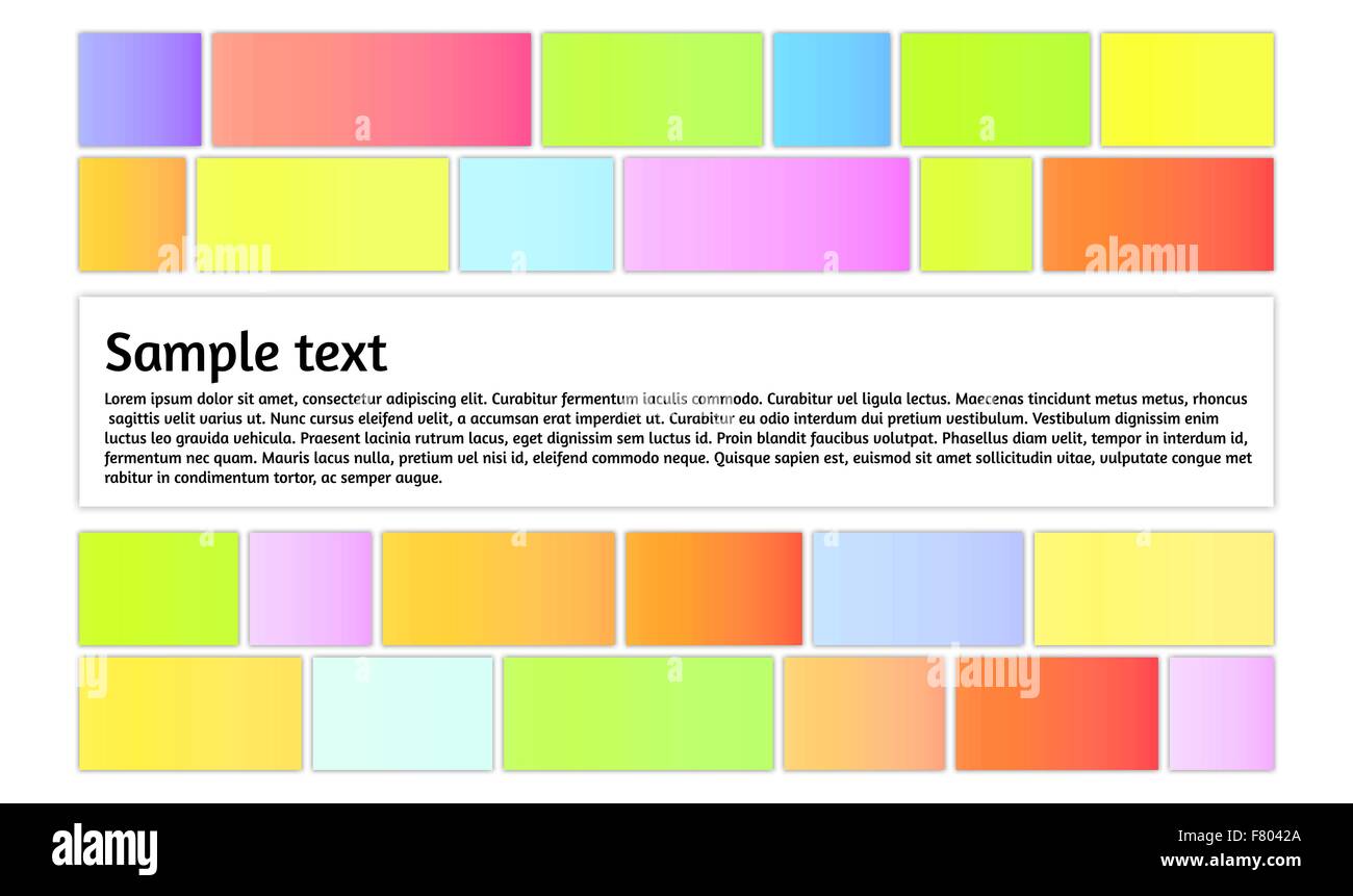 Grafici a colori con casella di informazioni Illustrazione Vettoriale