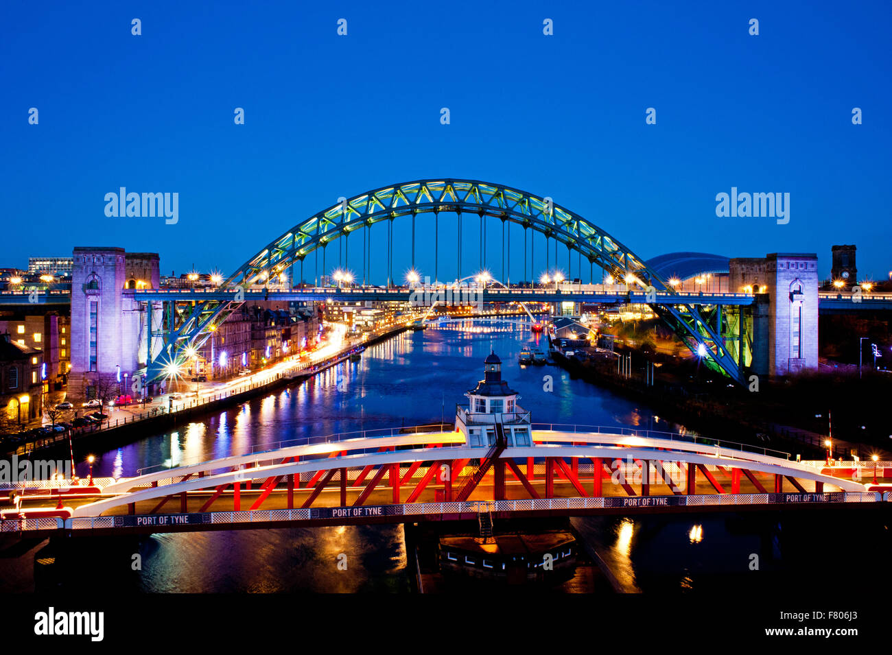 Tyne Bridge Newcastle upon Tyne Foto Stock