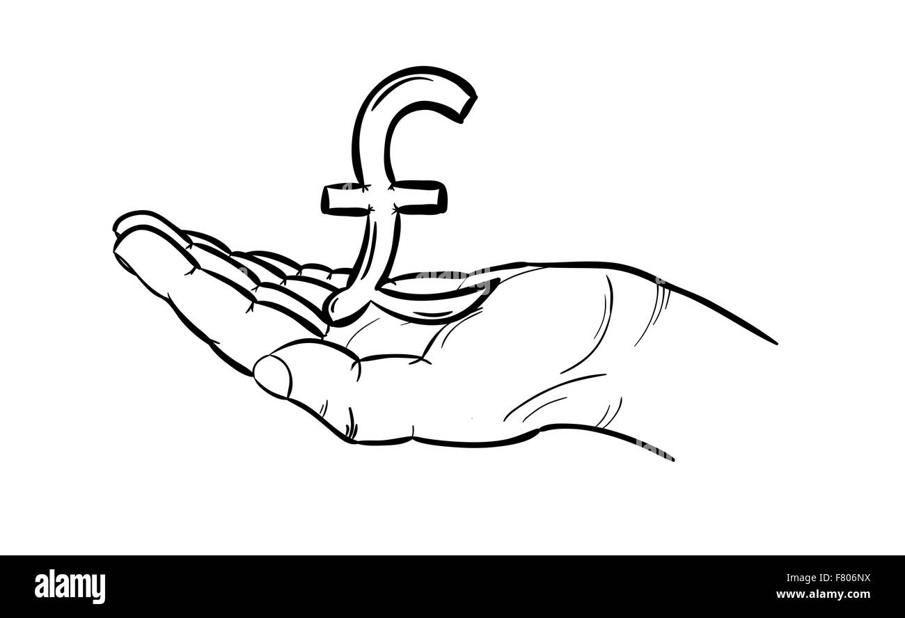 Valuta - pound Illustrazione Vettoriale