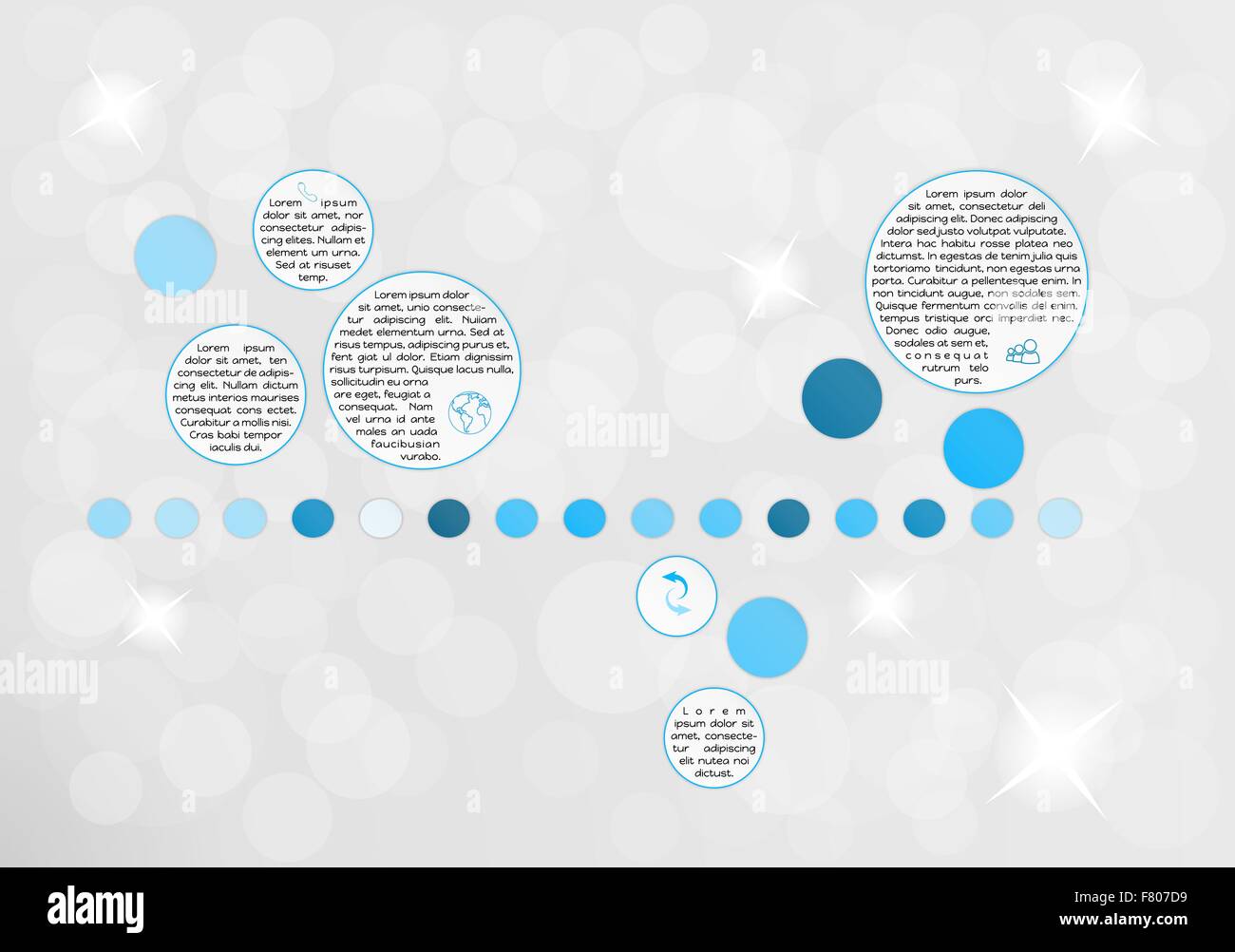 Vettore infografico con frammenti Illustrazione Vettoriale