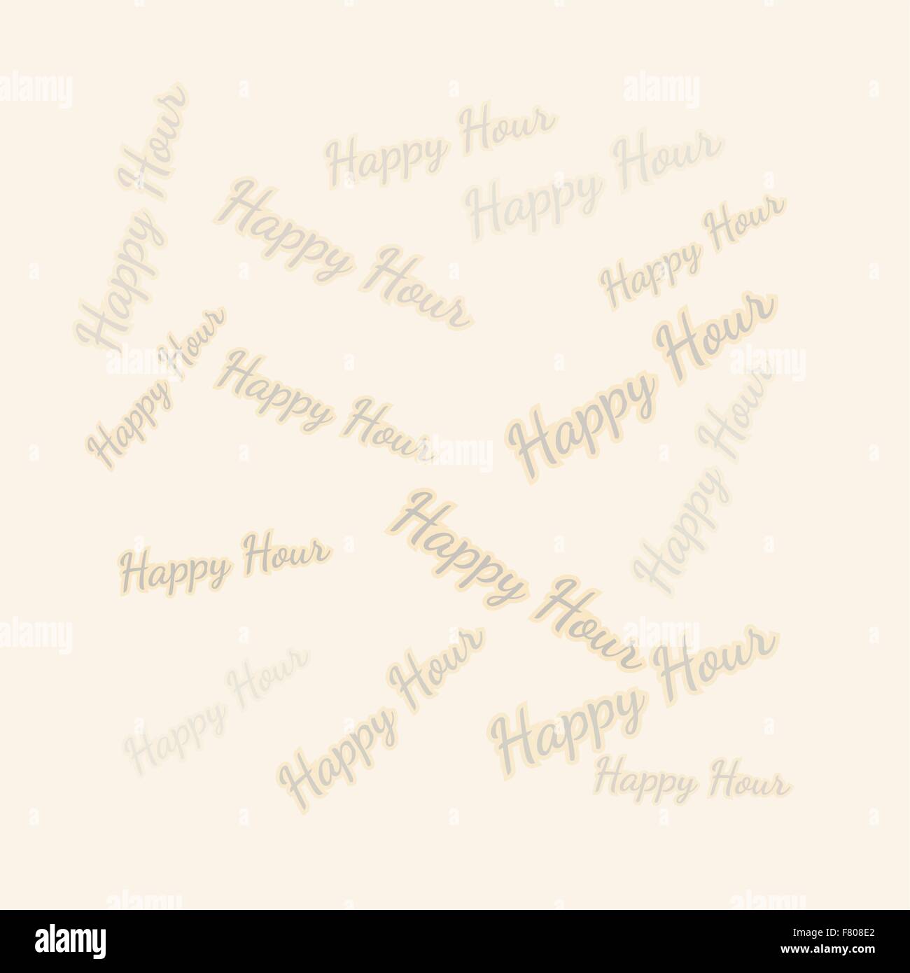 Happy hour background Illustrazione Vettoriale