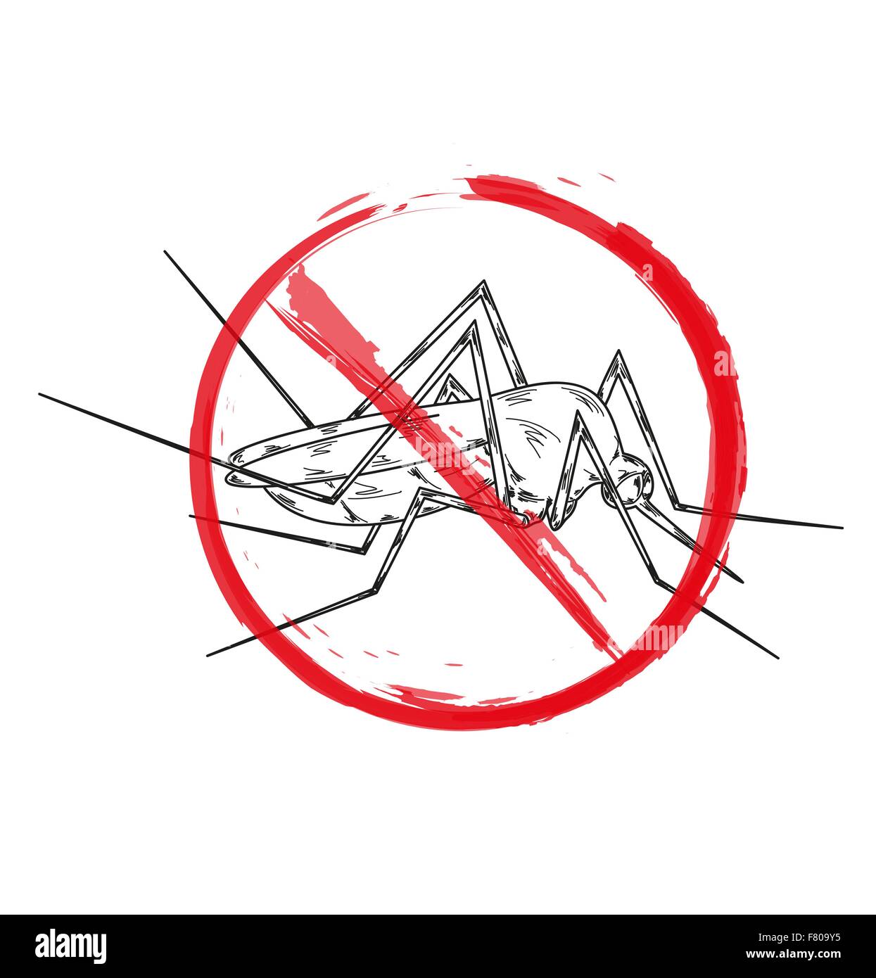 Zanzare Stop Illustrazione Vettoriale