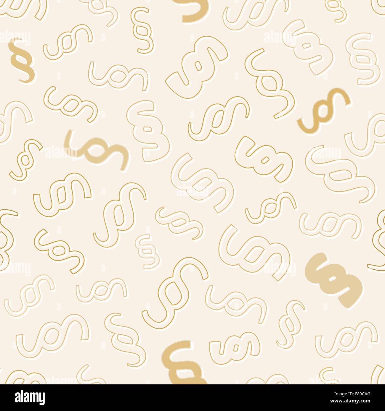 Modello senza soluzione di continuità con i simboli di paragrafo Illustrazione Vettoriale