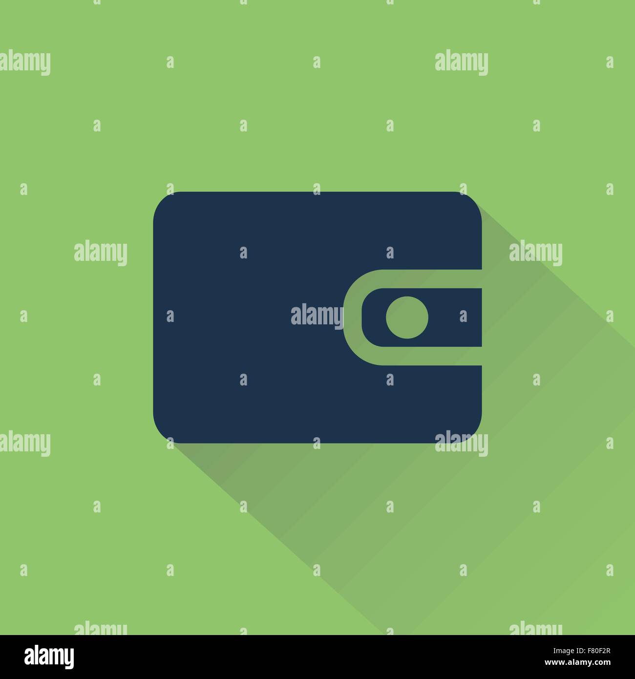 Wallet sullo sfondo l'ombra. Illustrazione Vettoriale