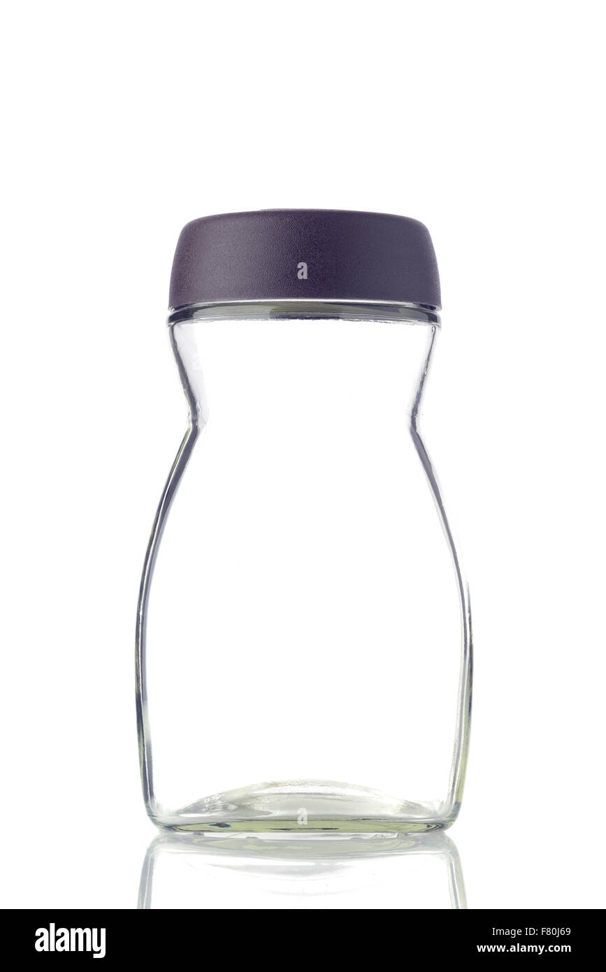 Svuotare il vaso di caffè su sfondo bianco Foto Stock