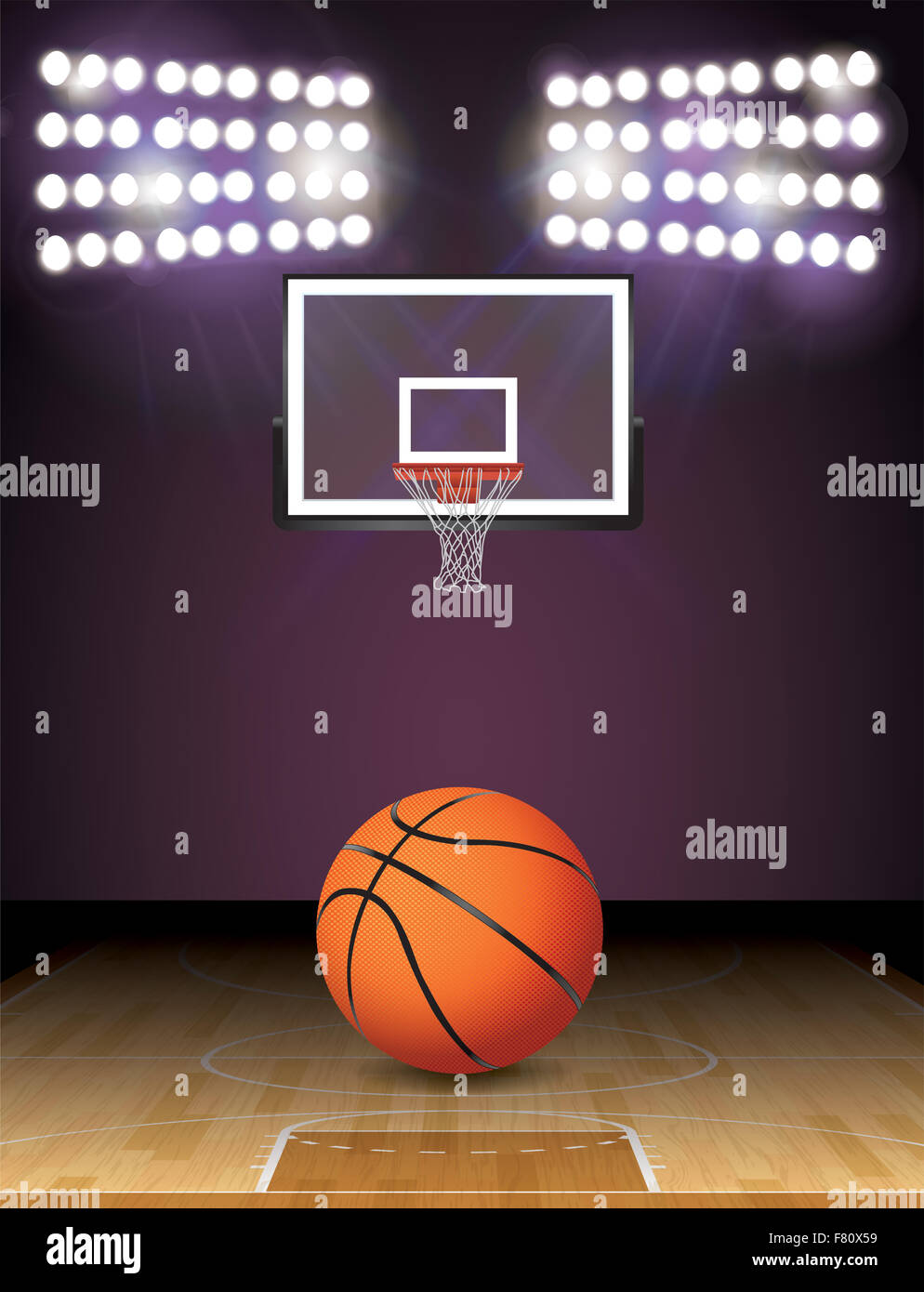 Sfondo Per Festa Di Compleanno Basket 1,5x0,9m "Born 2 Ball" - Decorazione Per 2 Anni A Tema Sportivo