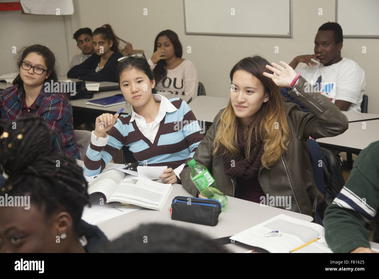 College programma di preparazione per gli studenti delle scuole superiori sulla via per il college dopo la scuola programma sul lower east side di Manhattan, New York. Foto Stock