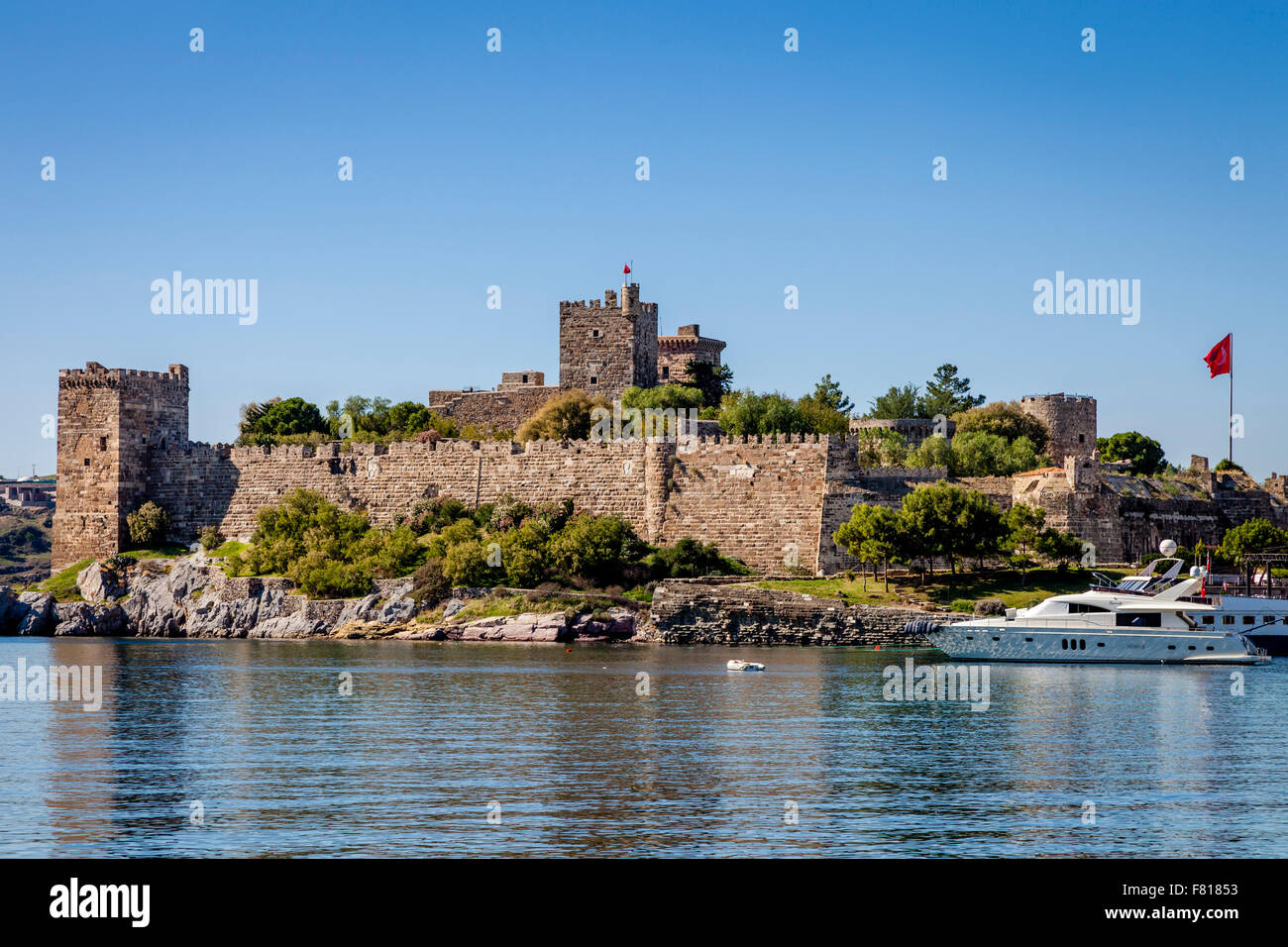 Il Castello di San Pietro, Bodrum, Provincia di Mugla, Turchia Foto Stock