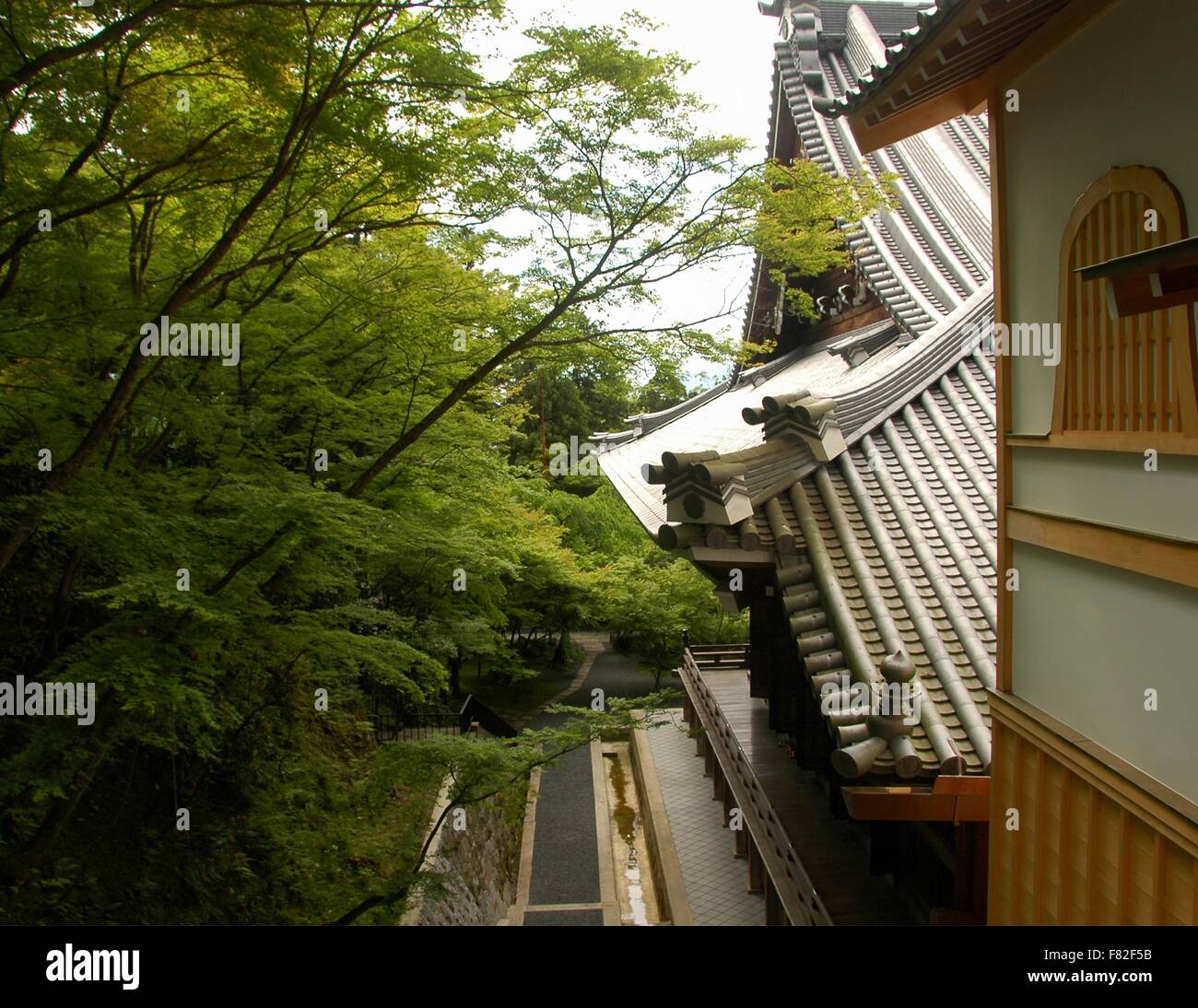 In un tempio di Kyoto, Giappone. Foto Stock