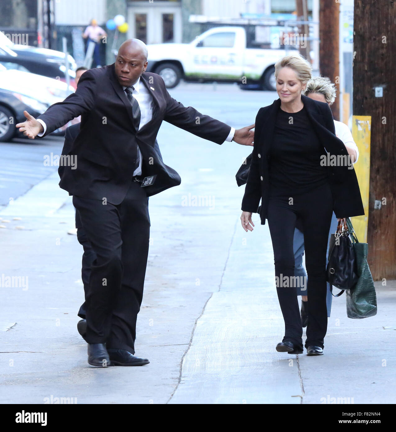 Sharon Stone a Jimmy Kimmel Live! Studios di Hollywood con: Sharon Stone dove: Los Angeles, California, Stati Uniti quando: 03 Nov 2015 Foto Stock
