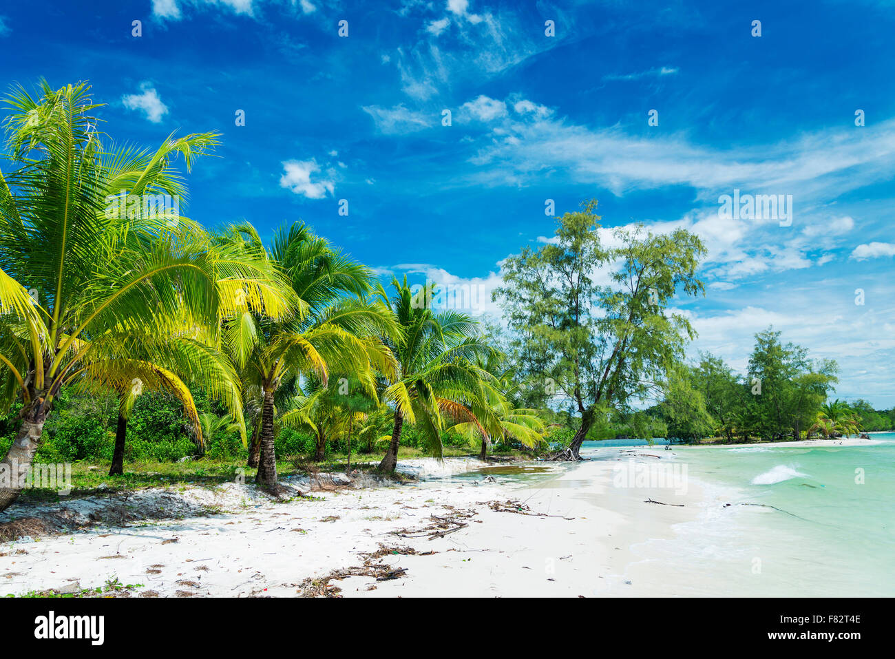 Koh rong isola paradise beach in Cambogia Foto Stock