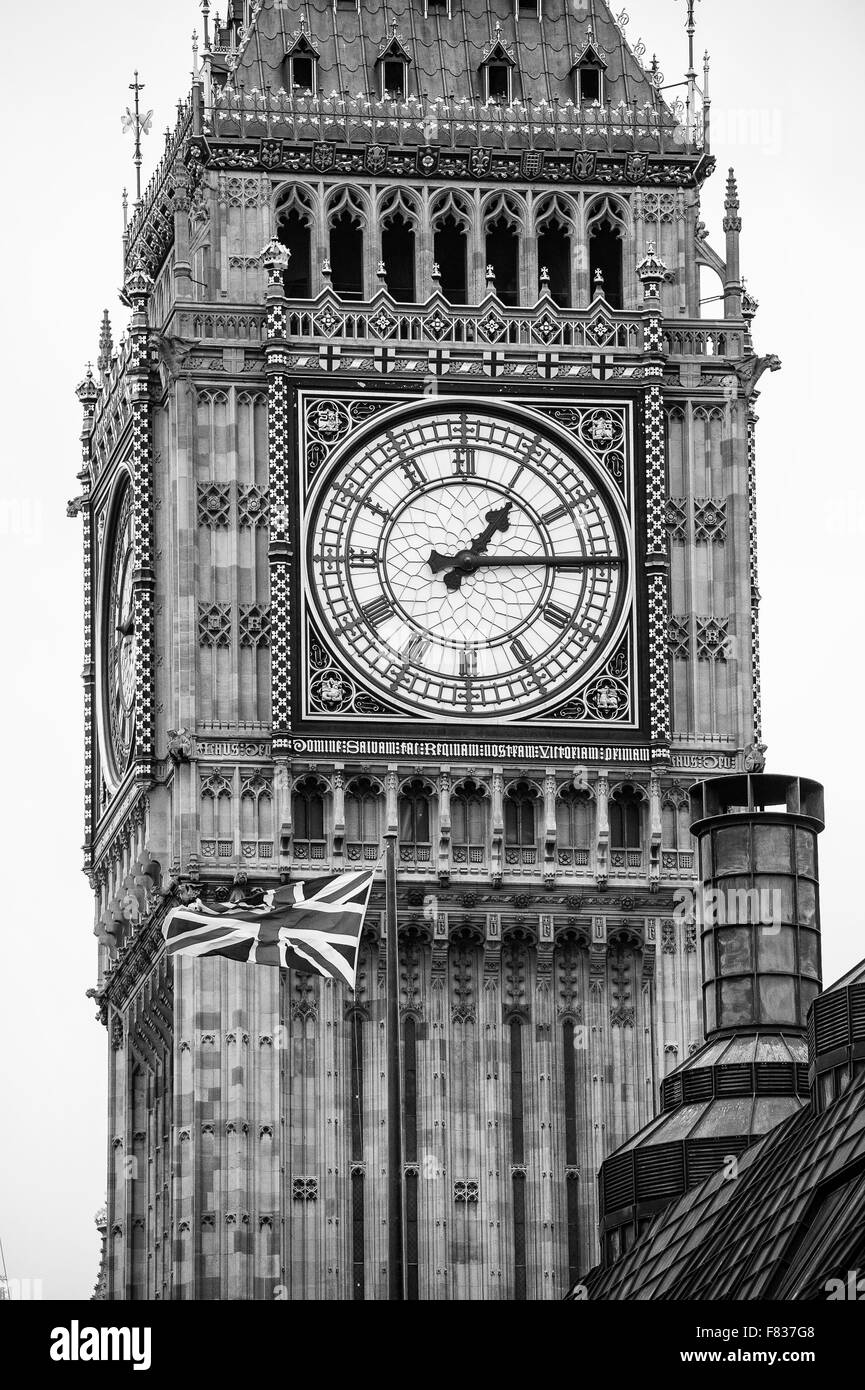 Case del Parlamento Londra vista di St Stephen's tower Foto Stock