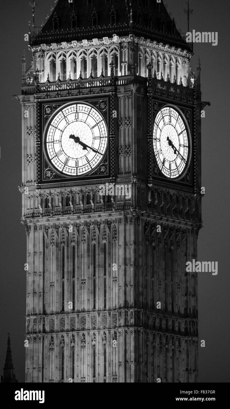 Case del Parlamento Londra vista di St Stephen's tower Foto Stock