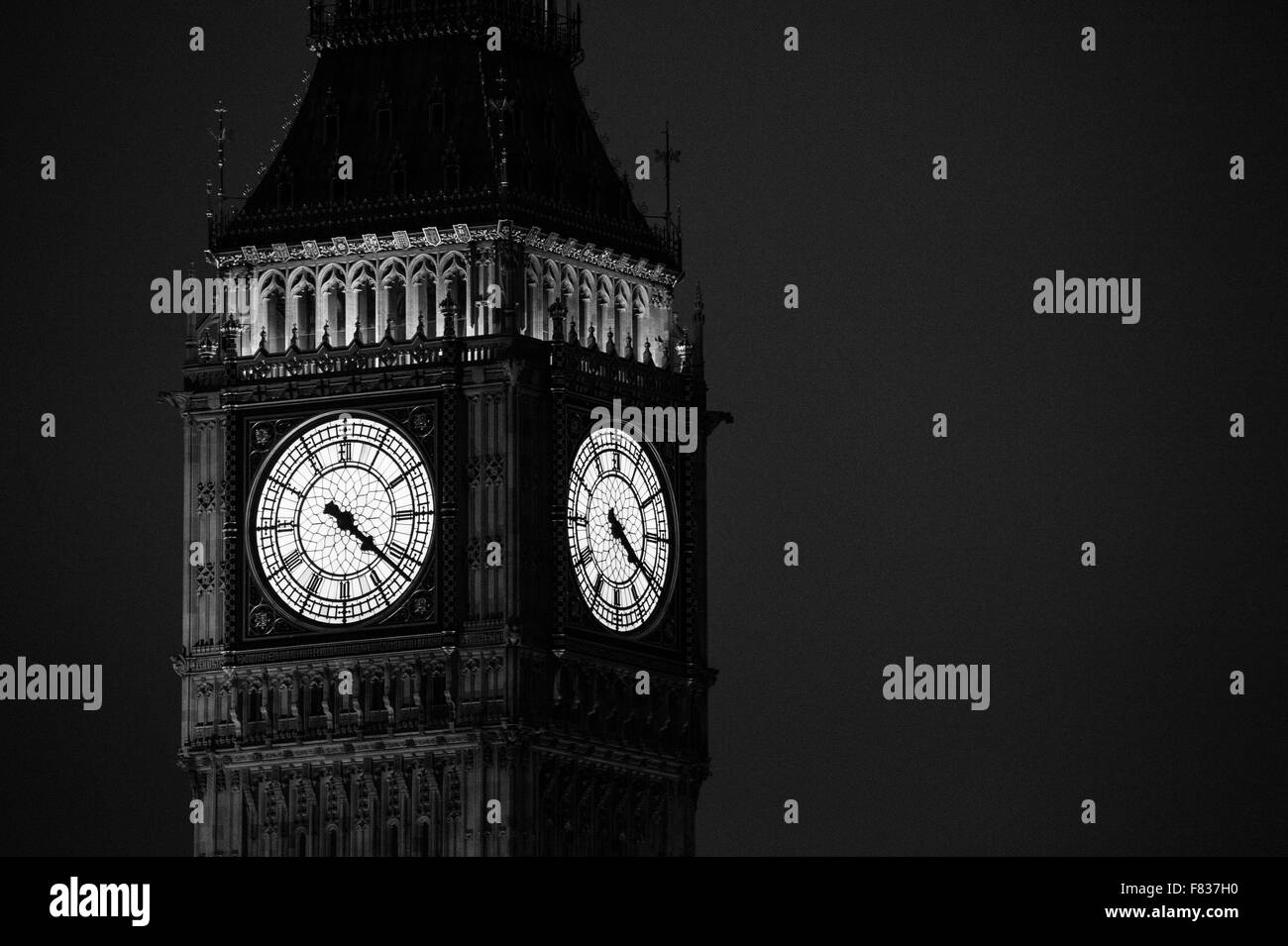 Case del Parlamento Londra vista di St Stephen's tower Foto Stock