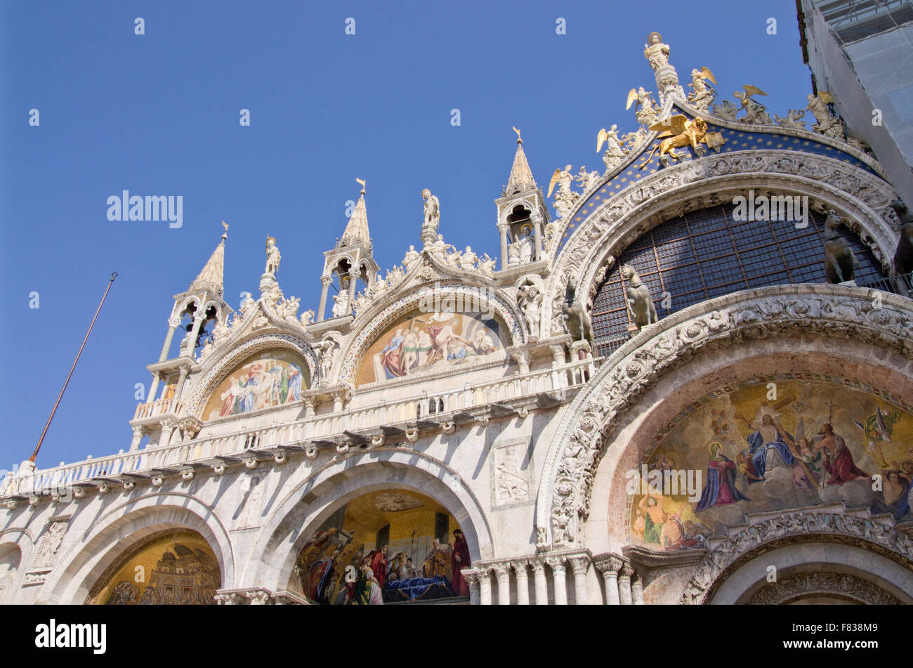 La Basilica di San Marco facciata ovest Foto Stock