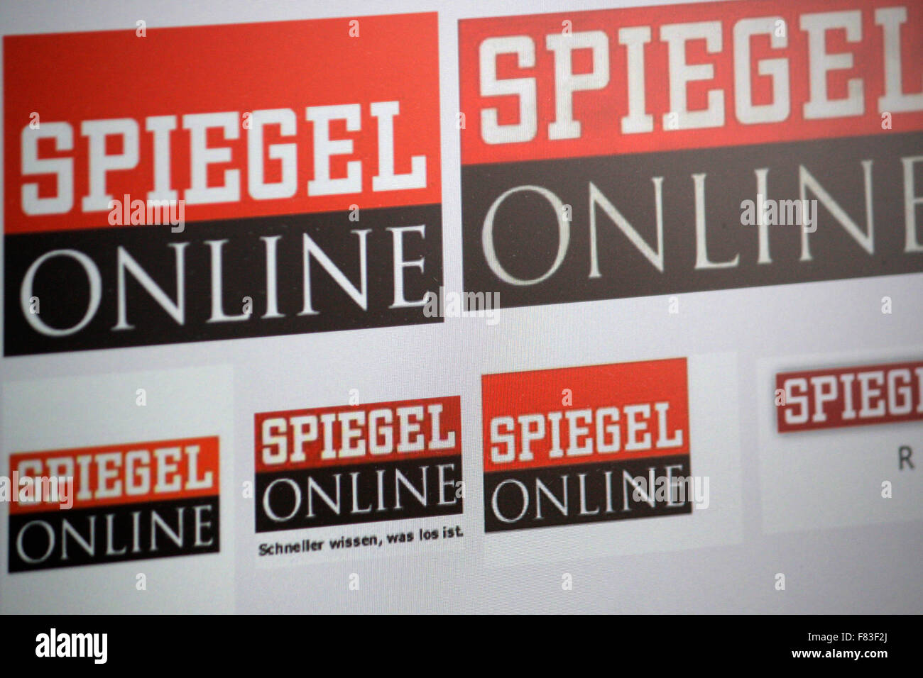 Markenname: 'Spiegel' online , Berlino. Foto Stock