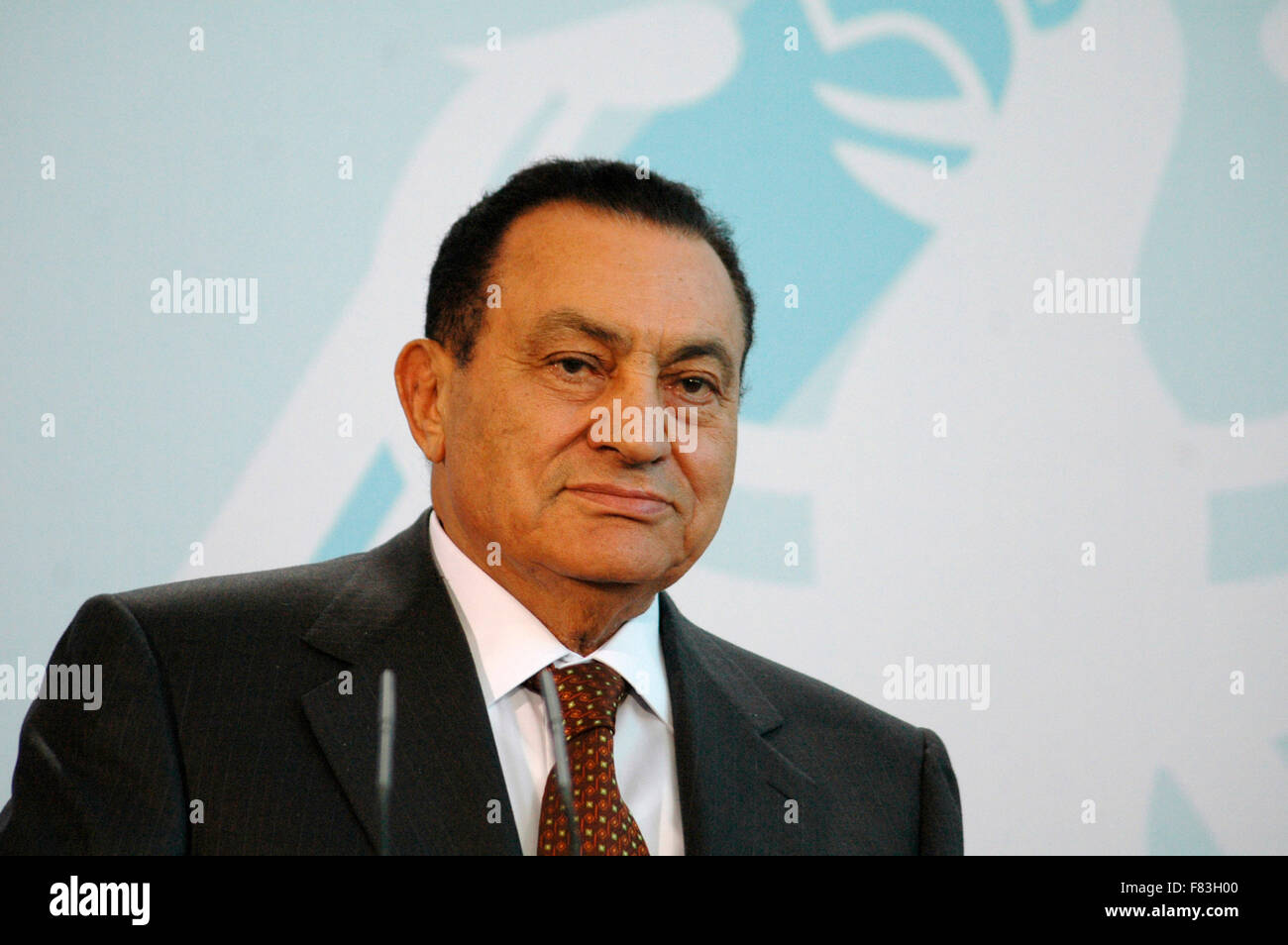 Hosni Mubarak - Treffen der dt. Bundeskanzlerin mit dem aegyptischen Staatschef im Bundeskanzleramt, 10. Dezember 2006, Berlin-T Foto Stock