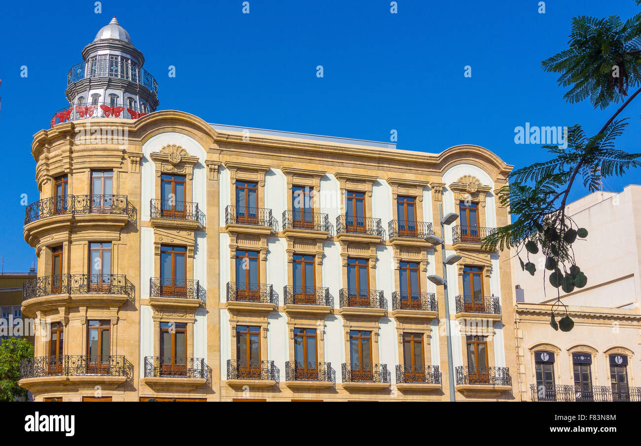 Almeria famoso edificio "Casa delle Farfalle', Spagna Foto Stock