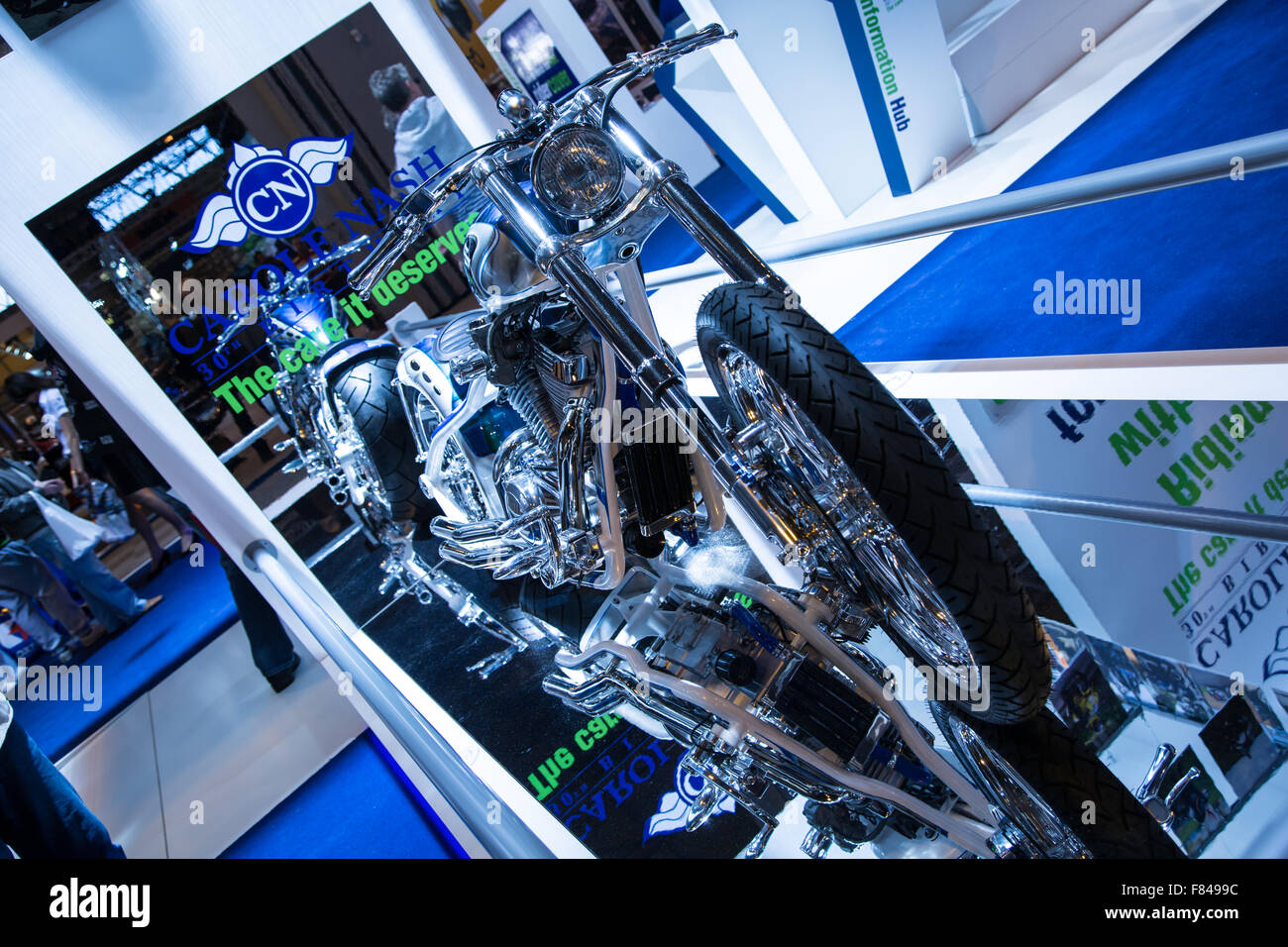 Birmingham, Regno Unito. 05 Dic, 2015. Motociclo vivere tutti i principali produttori che espongono la loro moto Credito: Steven roe/Alamy Live News Foto Stock