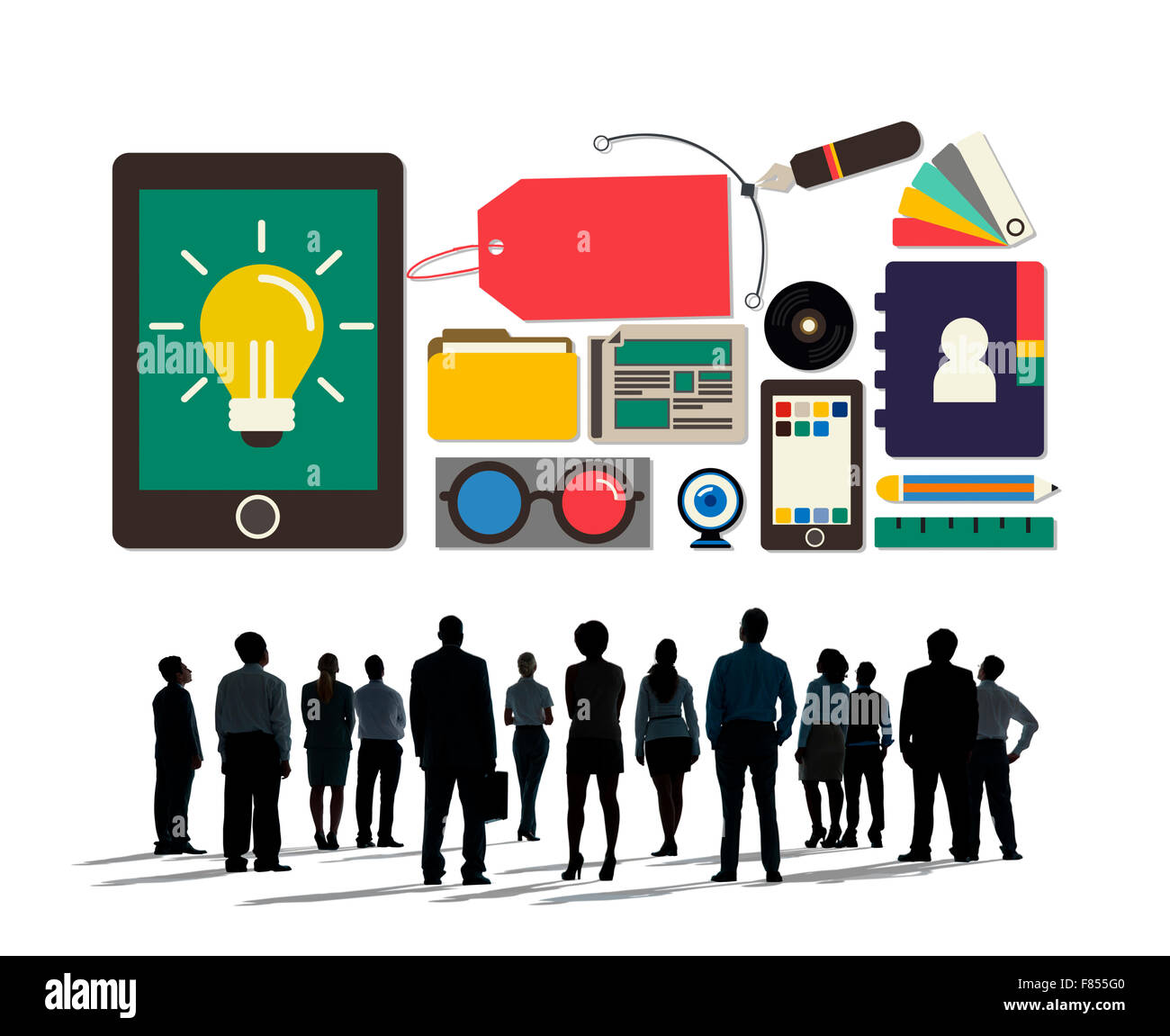 Nome Branding Marketing Pubblicità dei prezzi il concetto di tag Foto Stock