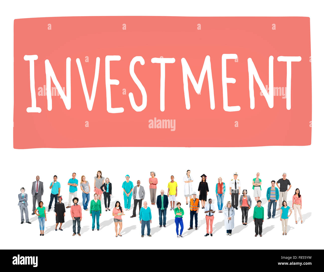 Investimento economia finanziaria interesse il concetto di rischio Foto Stock