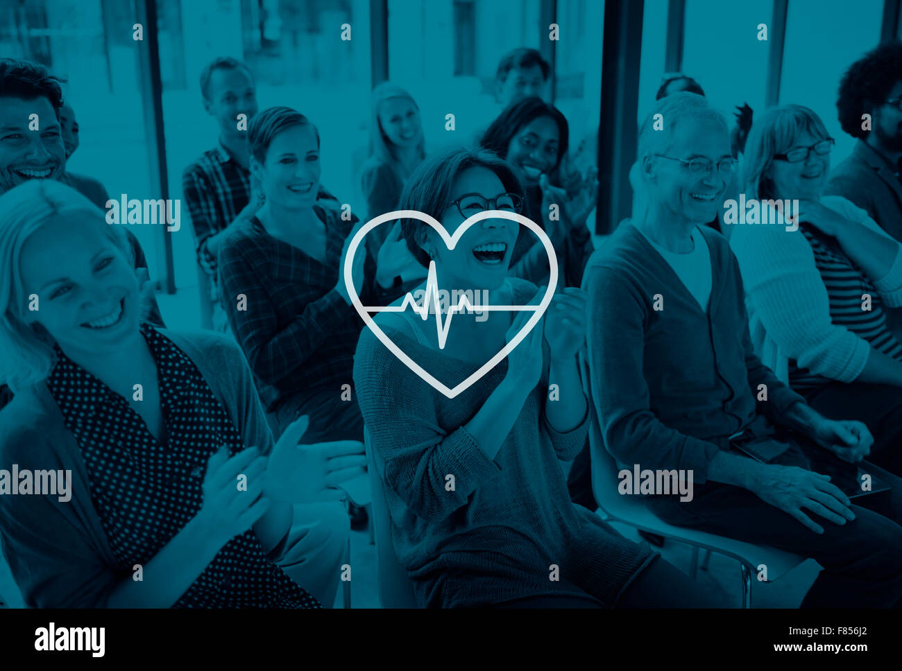 Heartbeat vita sanità salute concetto Cardiogram Foto Stock