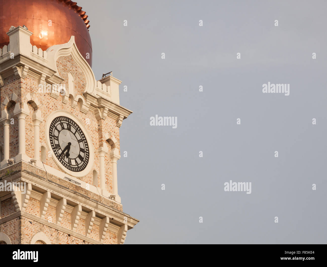 Clock Tower nel centro cittadino di Kuala Lumpur Foto Stock