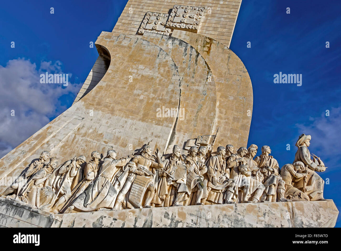 Il Monumento delle Scoperte a Lisbona Portogallo Foto Stock