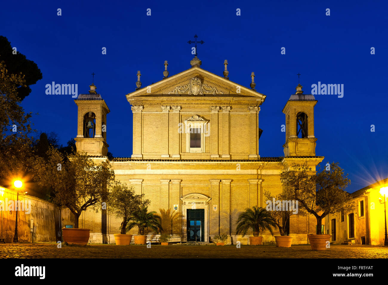 Basilica di Sant'Anastasia al Palatino, Roma, Italia Foto Stock