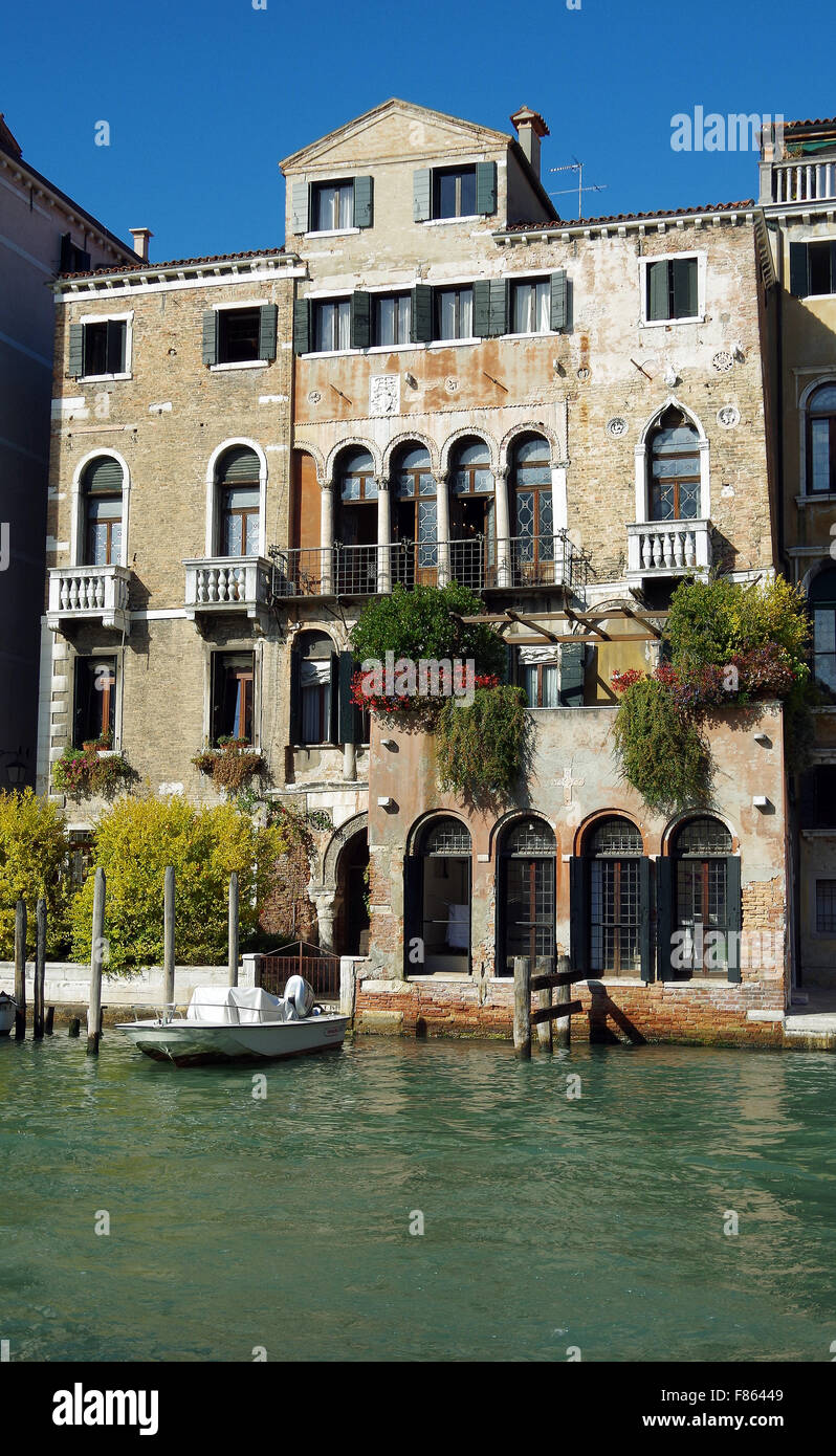 Venezia, Italia, Ca' Barzizza, casa sul canal grande Foto Stock
