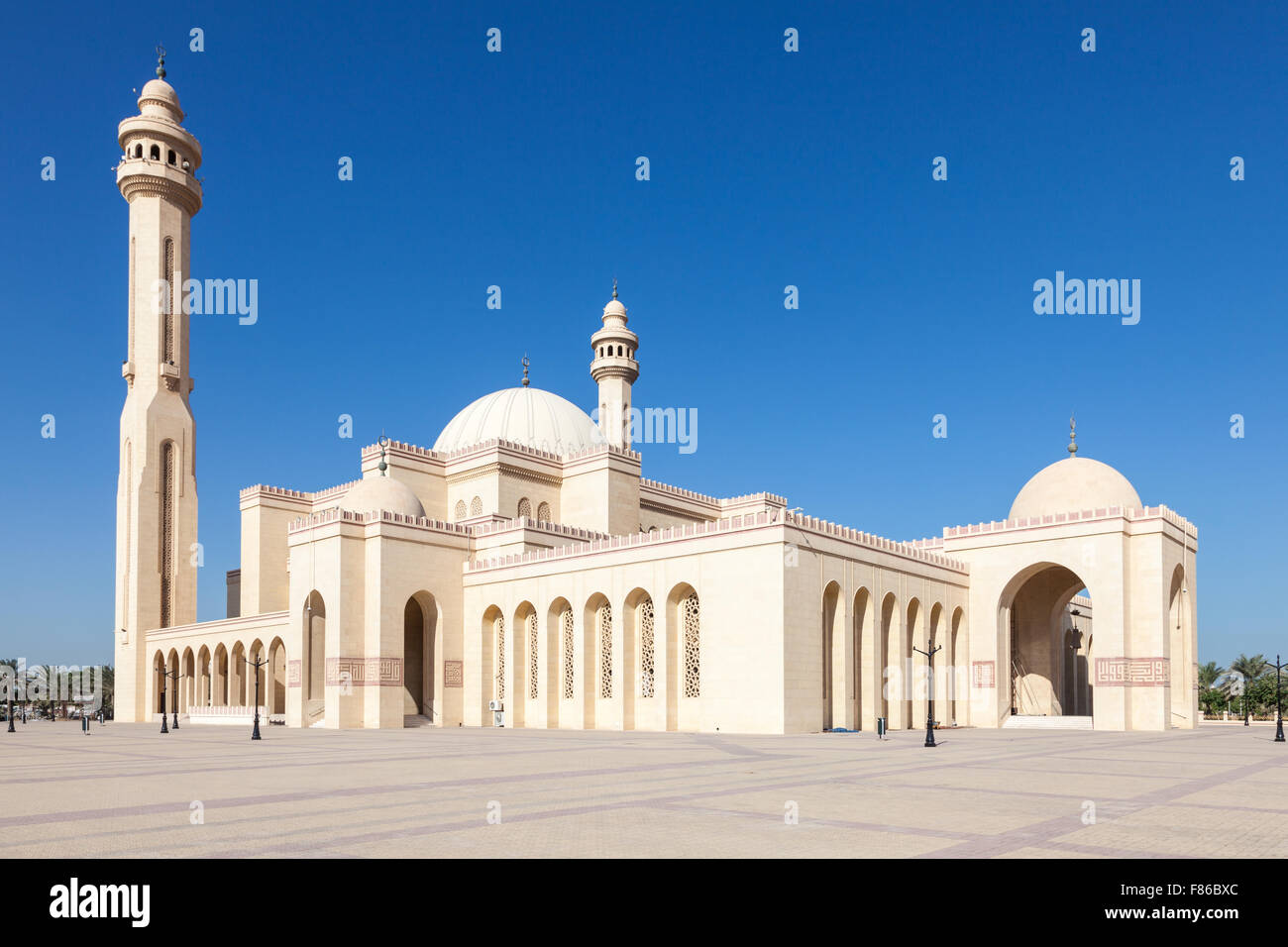 Al Fateh grande moschea nella città di Manama, Bahrain Foto Stock