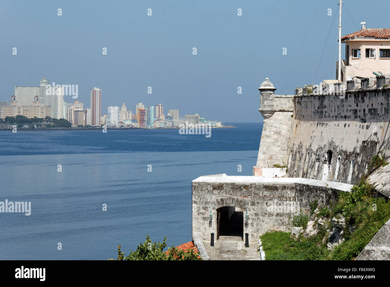 Vista del Vedado ho l'Avana mi Cuba Foto Stock