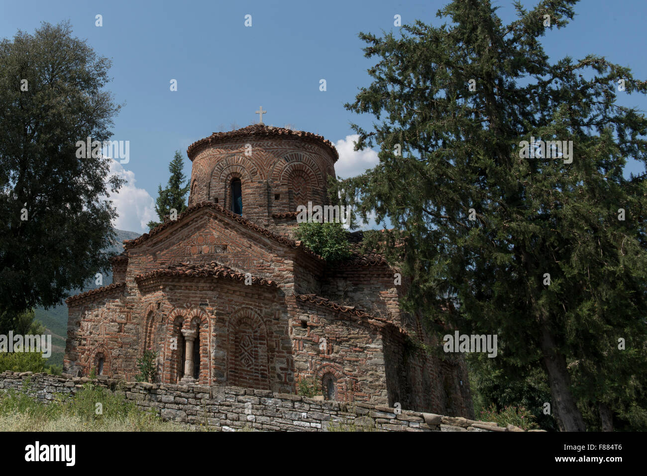 Kisha e Shën Mërisë (Chiesa di Santa Maria), Kosina, Argirocastro District Foto Stock