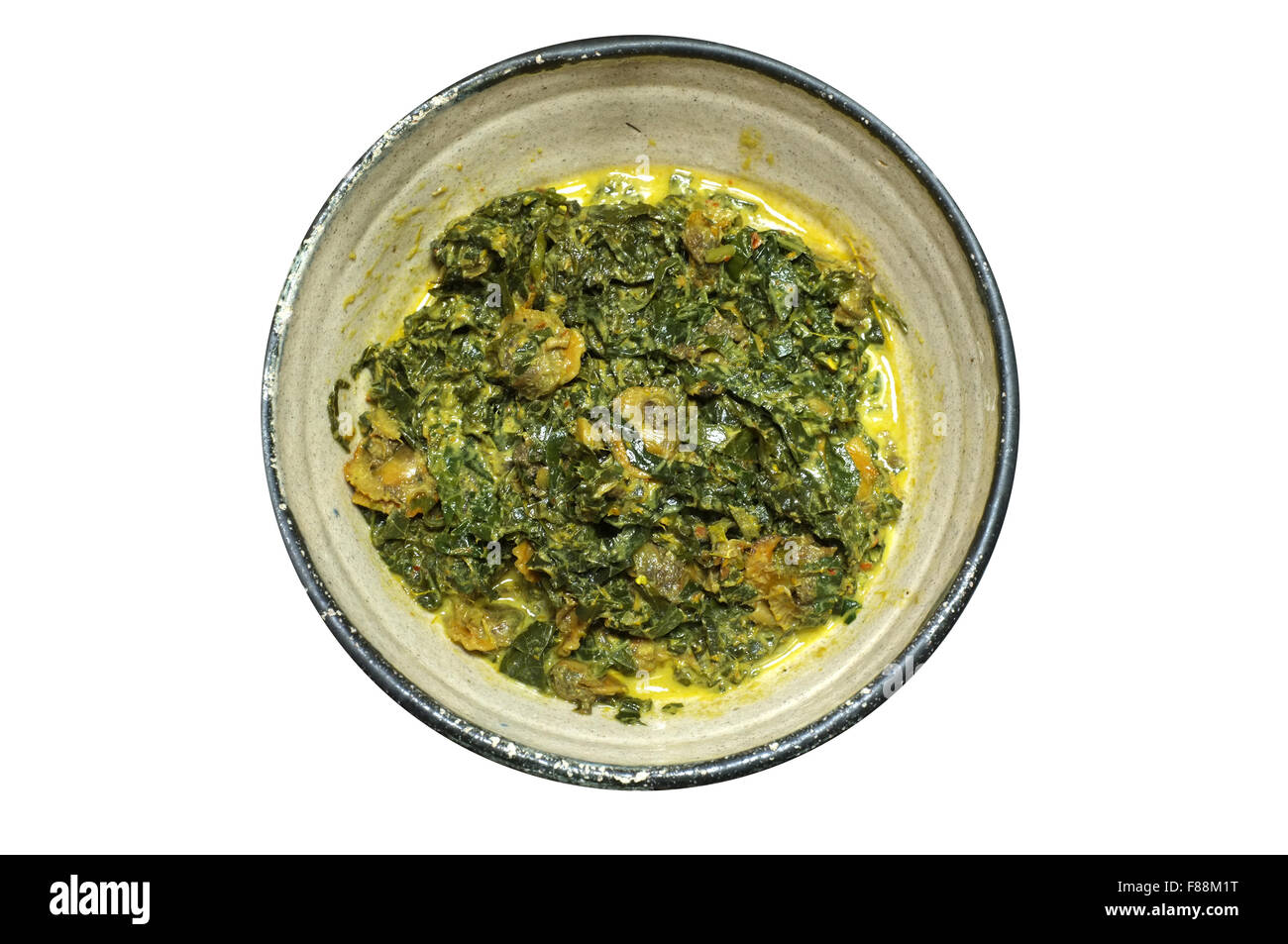 Il Cockle Curry con foglie di betel, cibo tailandese Foto Stock