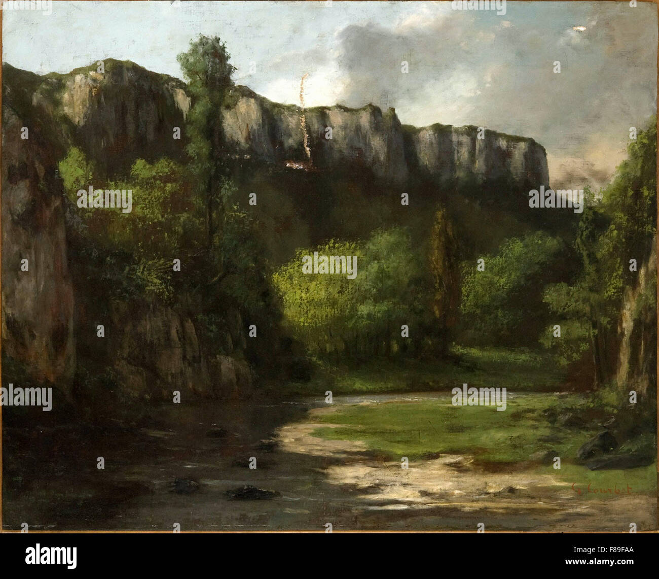 Gustave Courbet - Paesaggio di Ornans Foto Stock