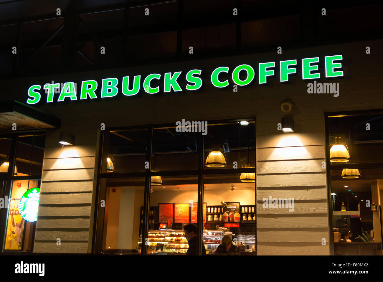 Starbucks Coffee shop, UK. Foto Stock