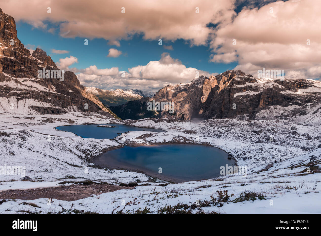 Alpi vista montagne Foto Stock