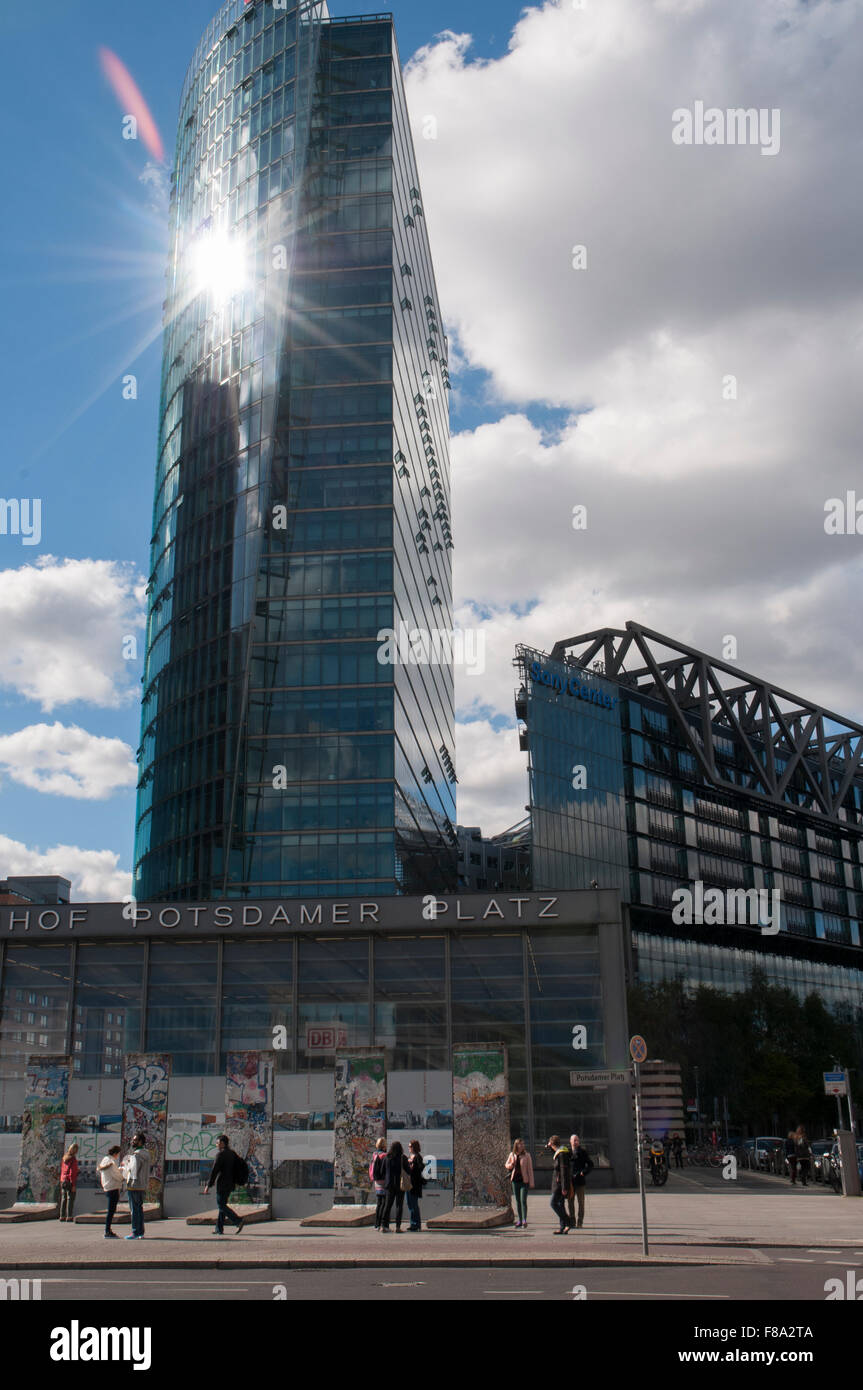 Il Sony Center di Potsdamer Platz, Berlin Mitte Foto Stock
