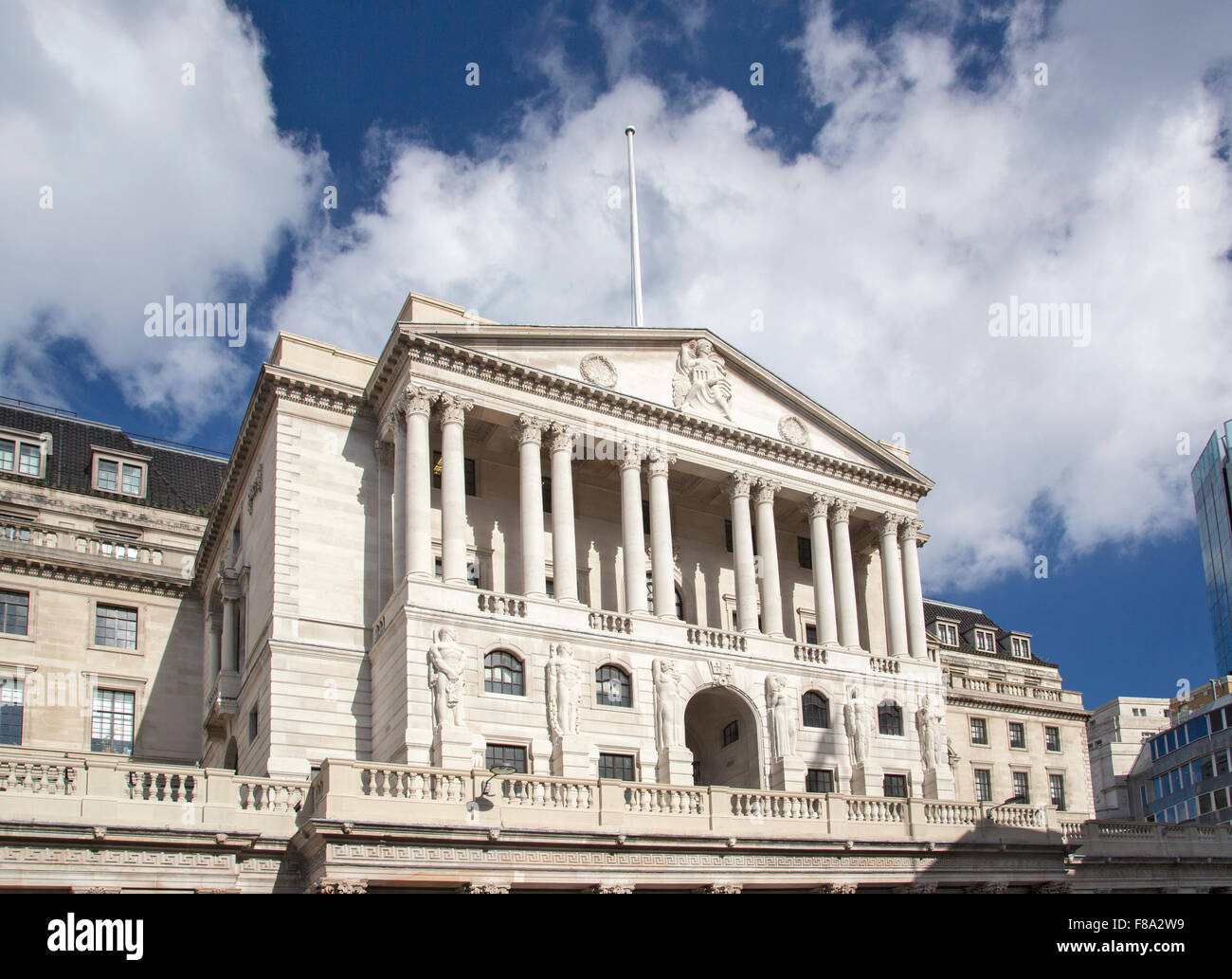 La Banca di Inghilterra a Londra REGNO UNITO Foto Stock