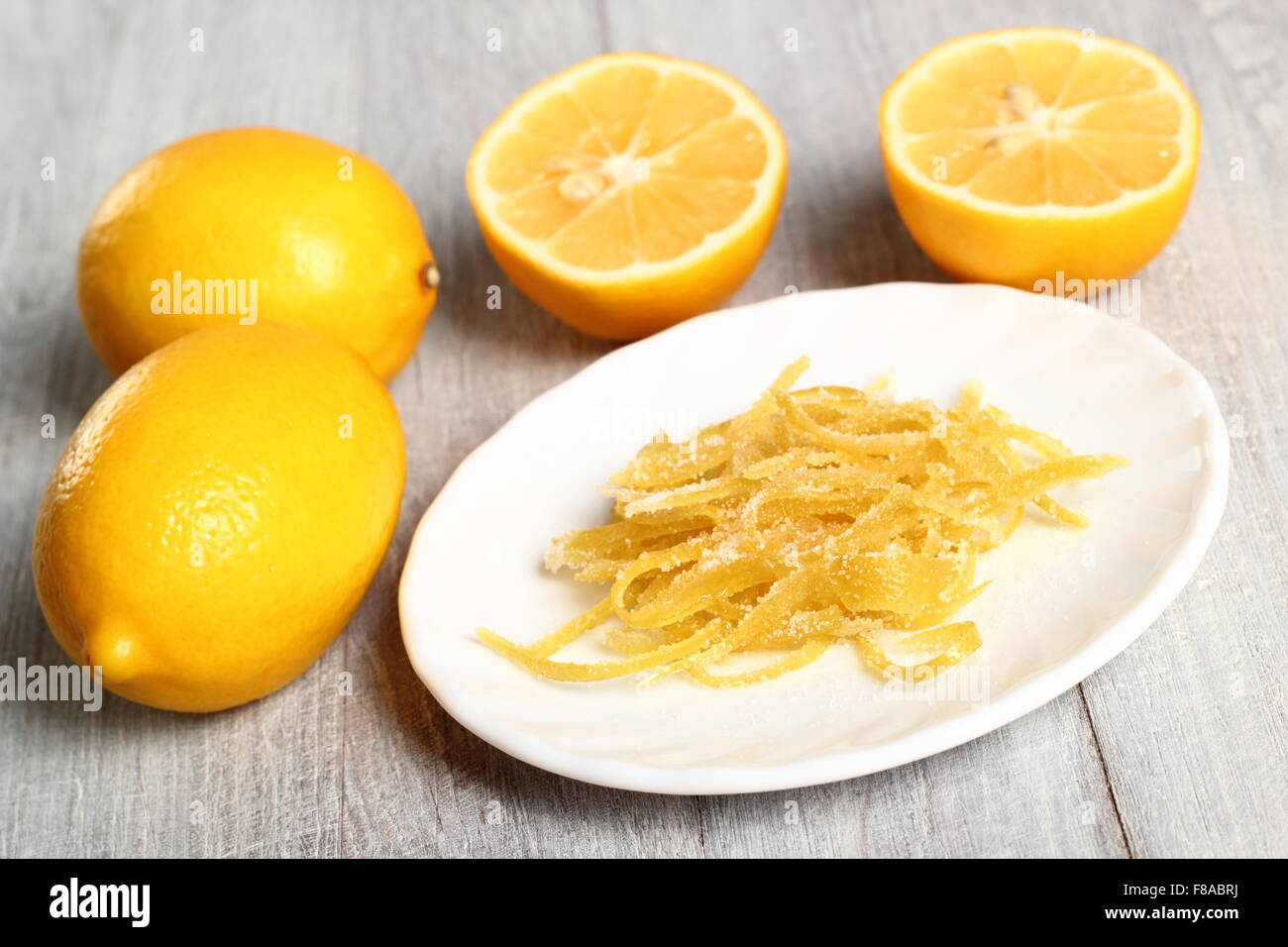 I canditi di scorza di limone Foto Stock