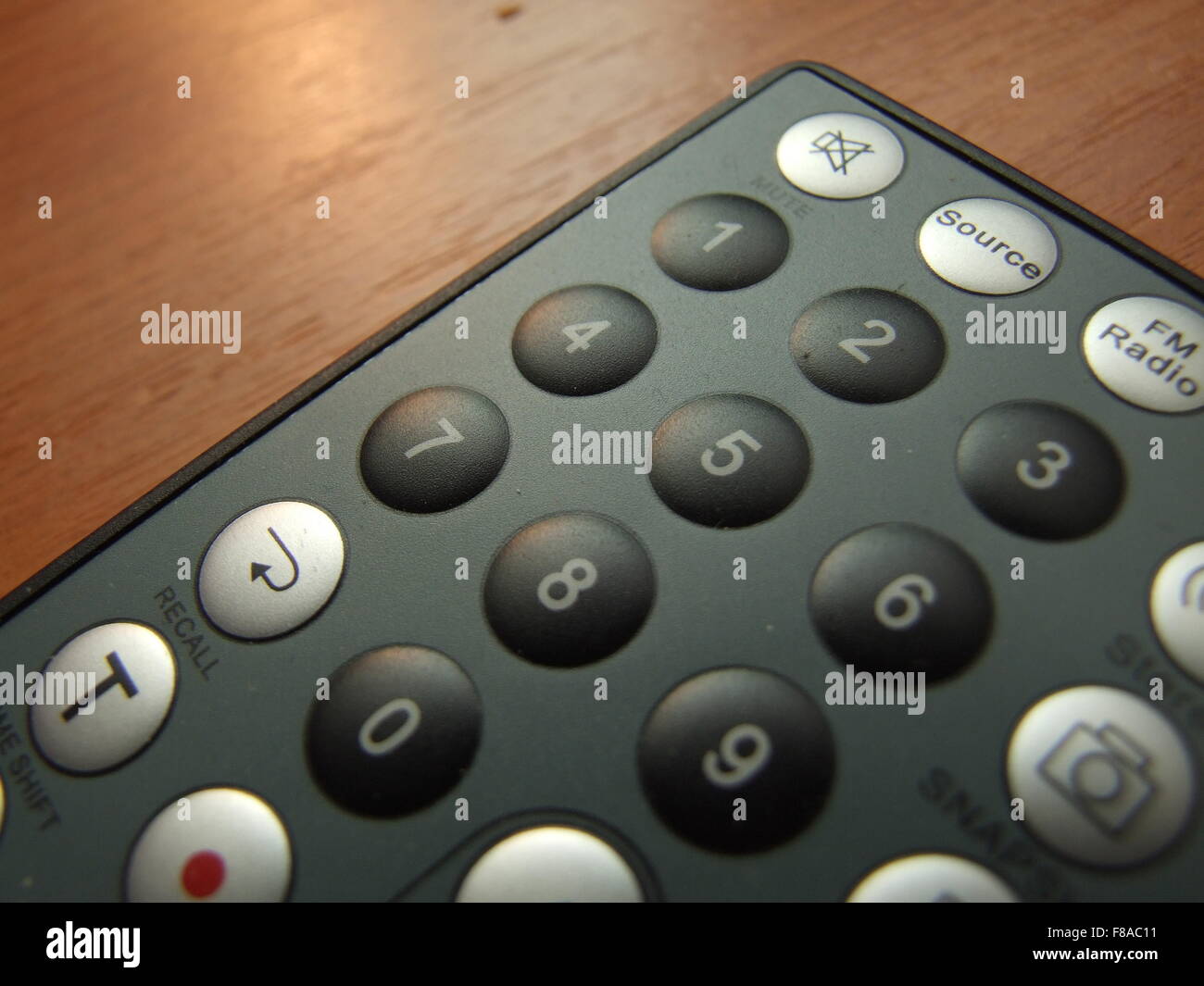 Telecomando sottile closeup Foto Stock