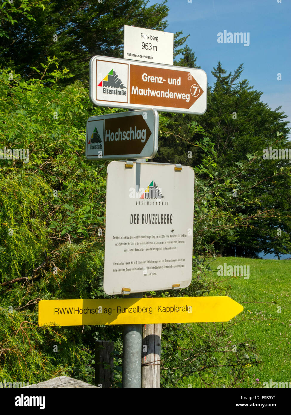 Österreich, Niederösterreich, Runzelberg zwischen Kapler Alm und Hochschlag Foto Stock