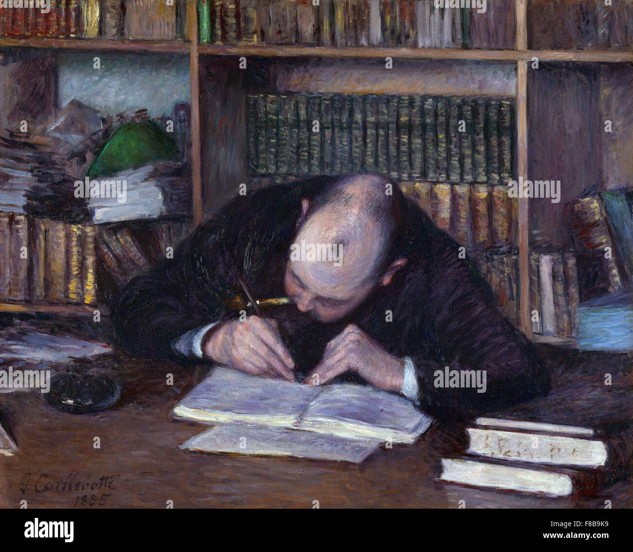 Gustave Caillebotte - Ritratto del libraio E.J Fontaine - 1885 Foto Stock