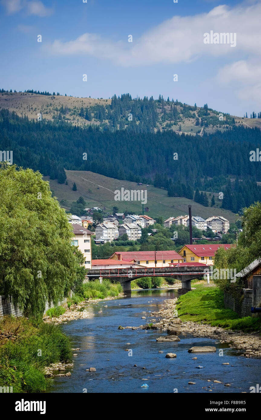 Vatra Dornei mountiain resort, Romania Foto Stock