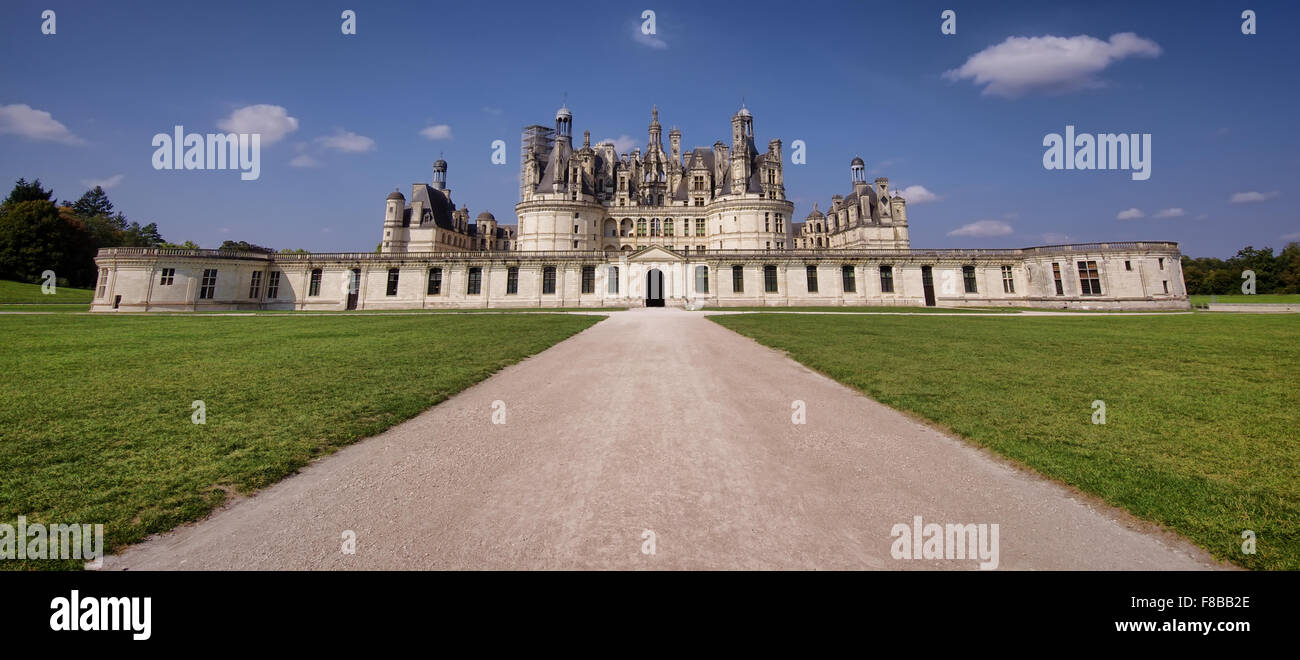 Chambord, il più grande castello medievale in Francia Foto Stock