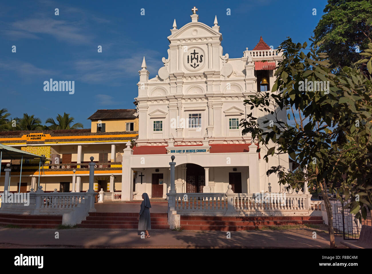 La Madonna della Misericordia La chiesa Colva Goa in India Foto Stock