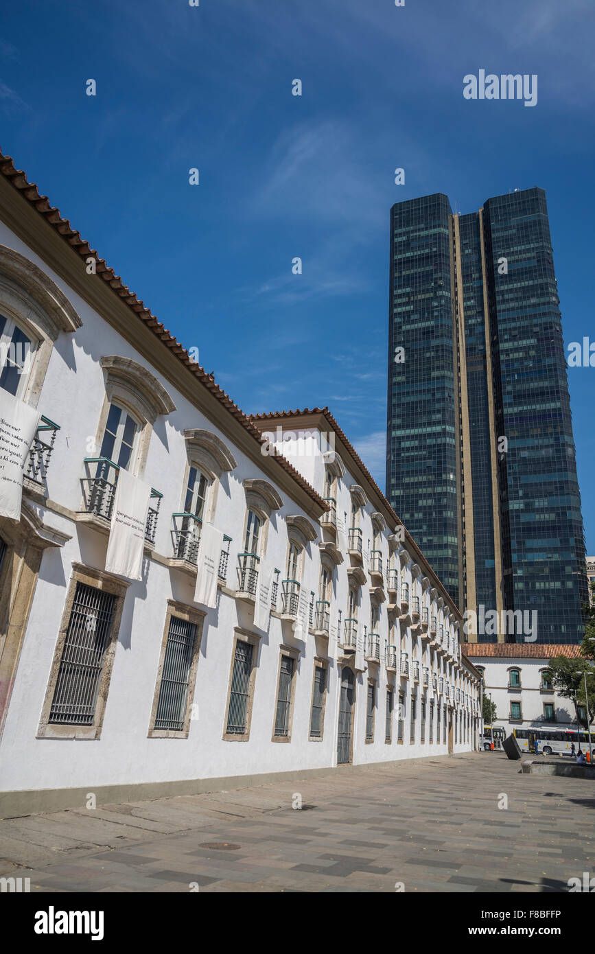 Palazzo imperiale, Paço Imperial, Praca Quinze de Novembro, Rio de Janeiro, Brasile Foto Stock